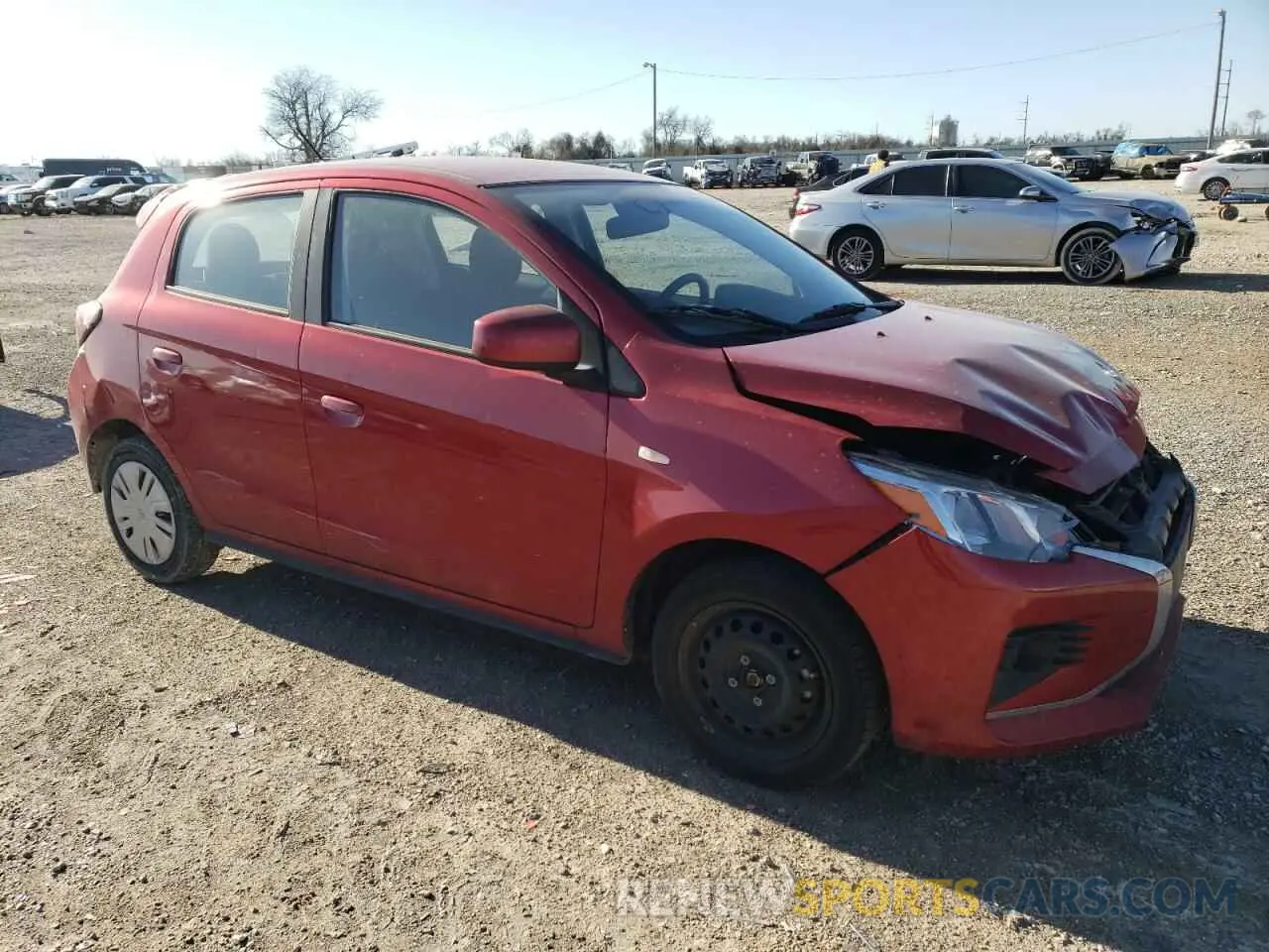 4 Фотография поврежденного автомобиля ML32AUHJ7NH009381 MITSUBISHI MIRAGE 2022