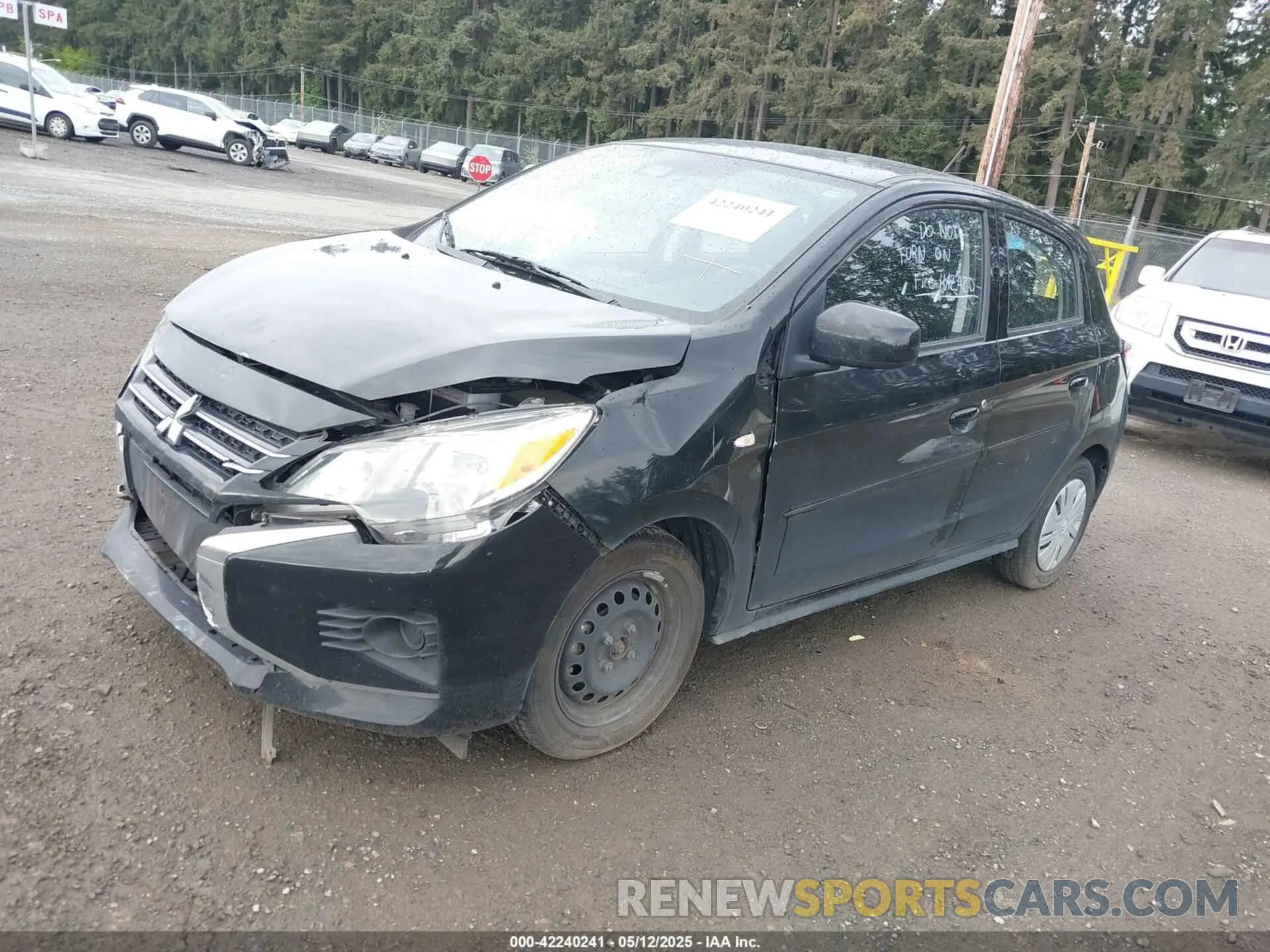 2 Photograph of a damaged car ML32AUHJXNH009861 MITSUBISHI MIRAGE 2022