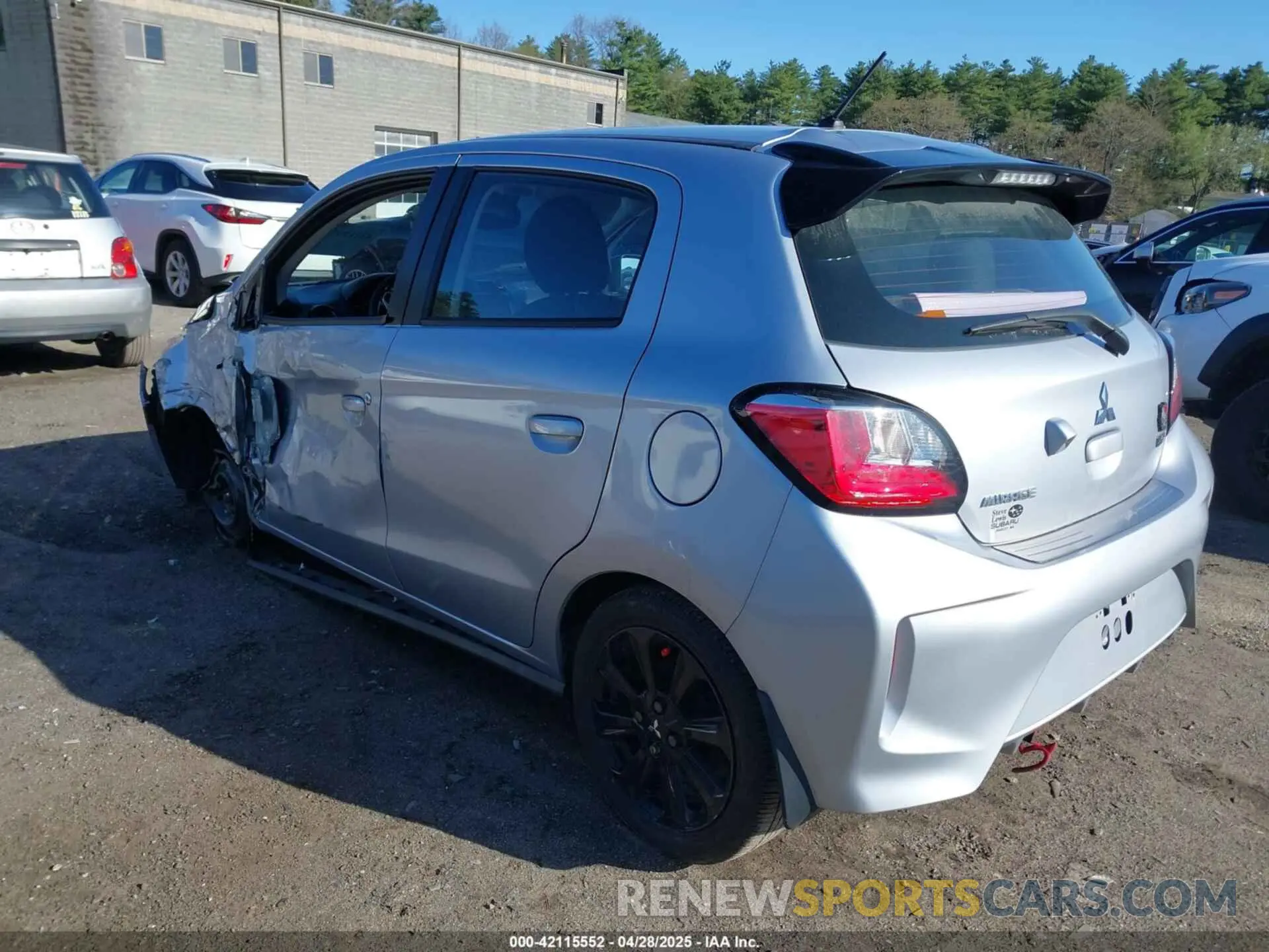 3 Photograph of a damaged car ML32AWHJ1NH006102 MITSUBISHI MIRAGE 2022