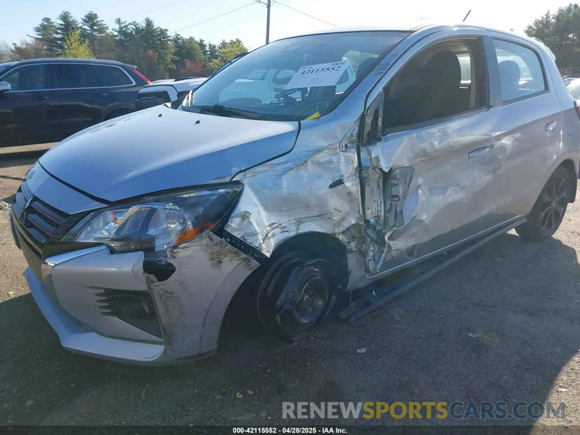 6 Photograph of a damaged car ML32AWHJ1NH006102 MITSUBISHI MIRAGE 2022