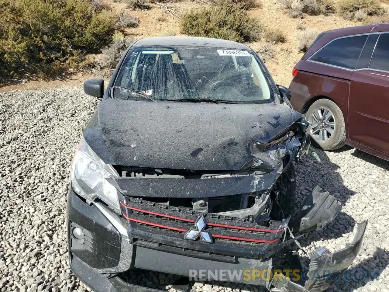 5 Photograph of a damaged car ML32AWHJ7NH006900 MITSUBISHI MIRAGE 2022