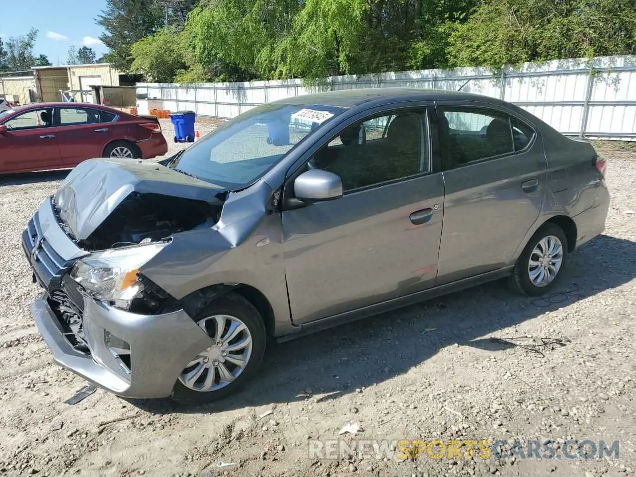 1 Photograph of a damaged car ML32FUFJ3NHF02126 MITSUBISHI MIRAGE 2022