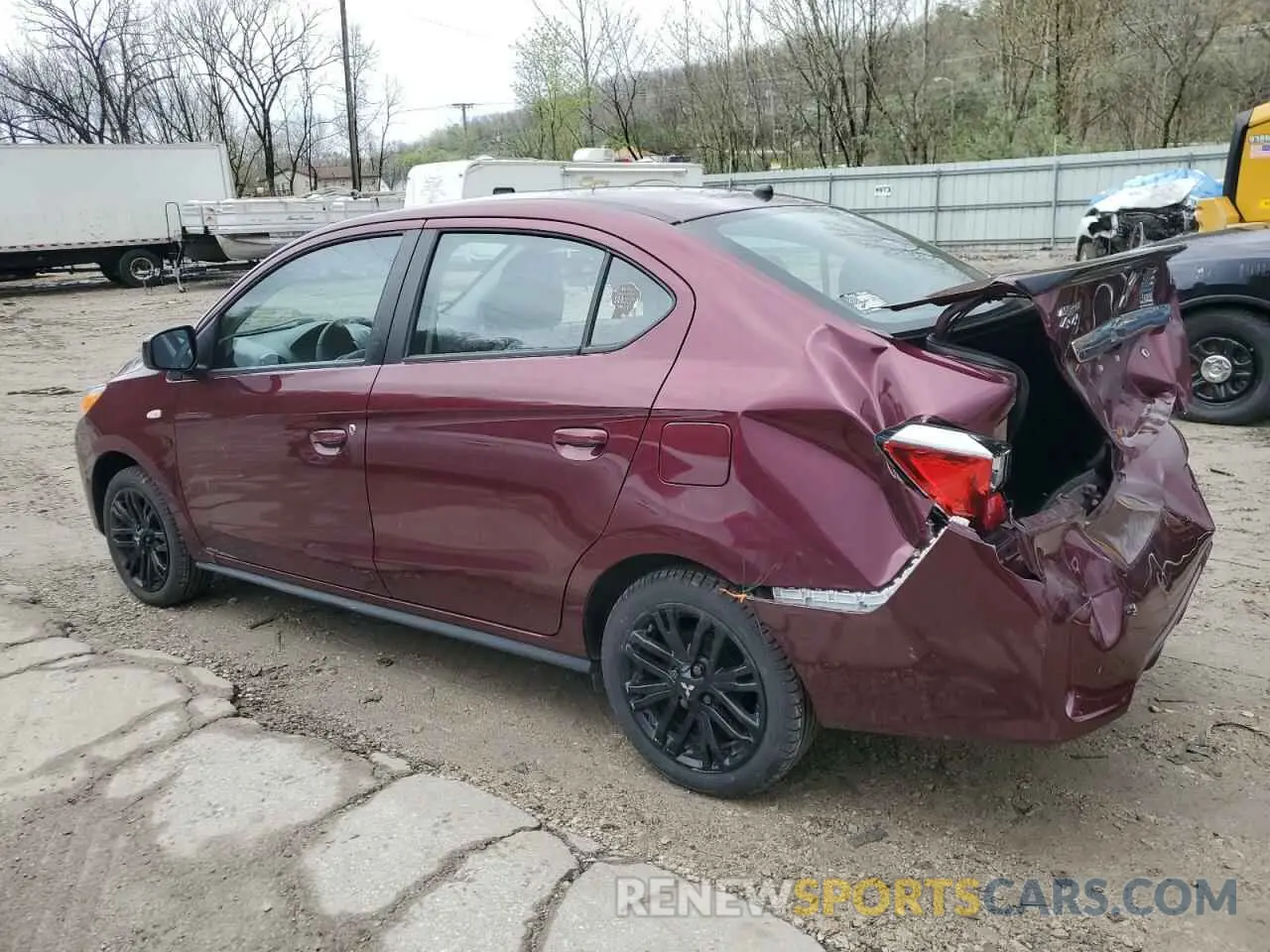 2 Фотография поврежденного автомобиля ML32FUFJ3NHF08086 MITSUBISHI MIRAGE 2022