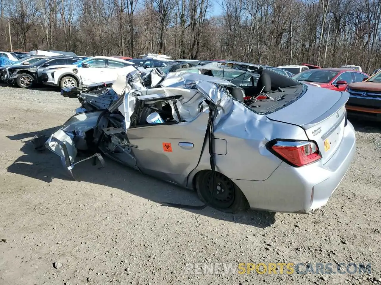 2 Photograph of a damaged car ML32FUFJ3NHF08802 MITSUBISHI MIRAGE 2022
