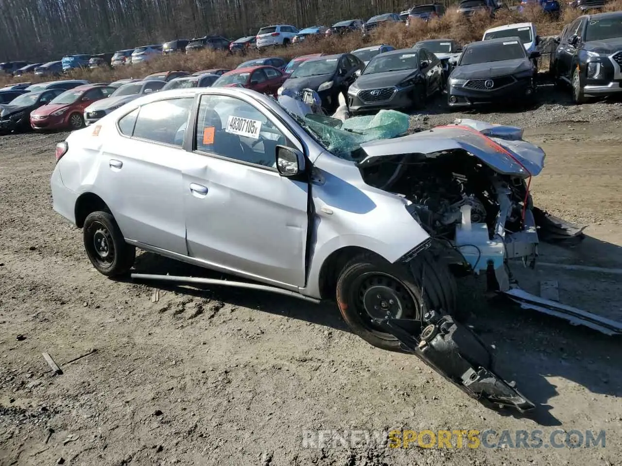 4 Photograph of a damaged car ML32FUFJ3NHF08802 MITSUBISHI MIRAGE 2022