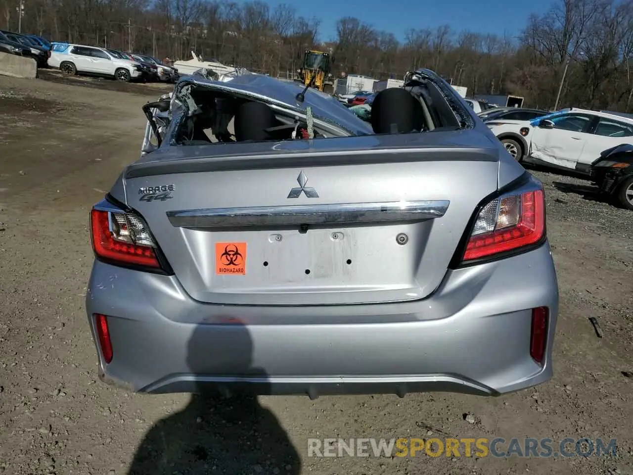 6 Photograph of a damaged car ML32FUFJ3NHF08802 MITSUBISHI MIRAGE 2022