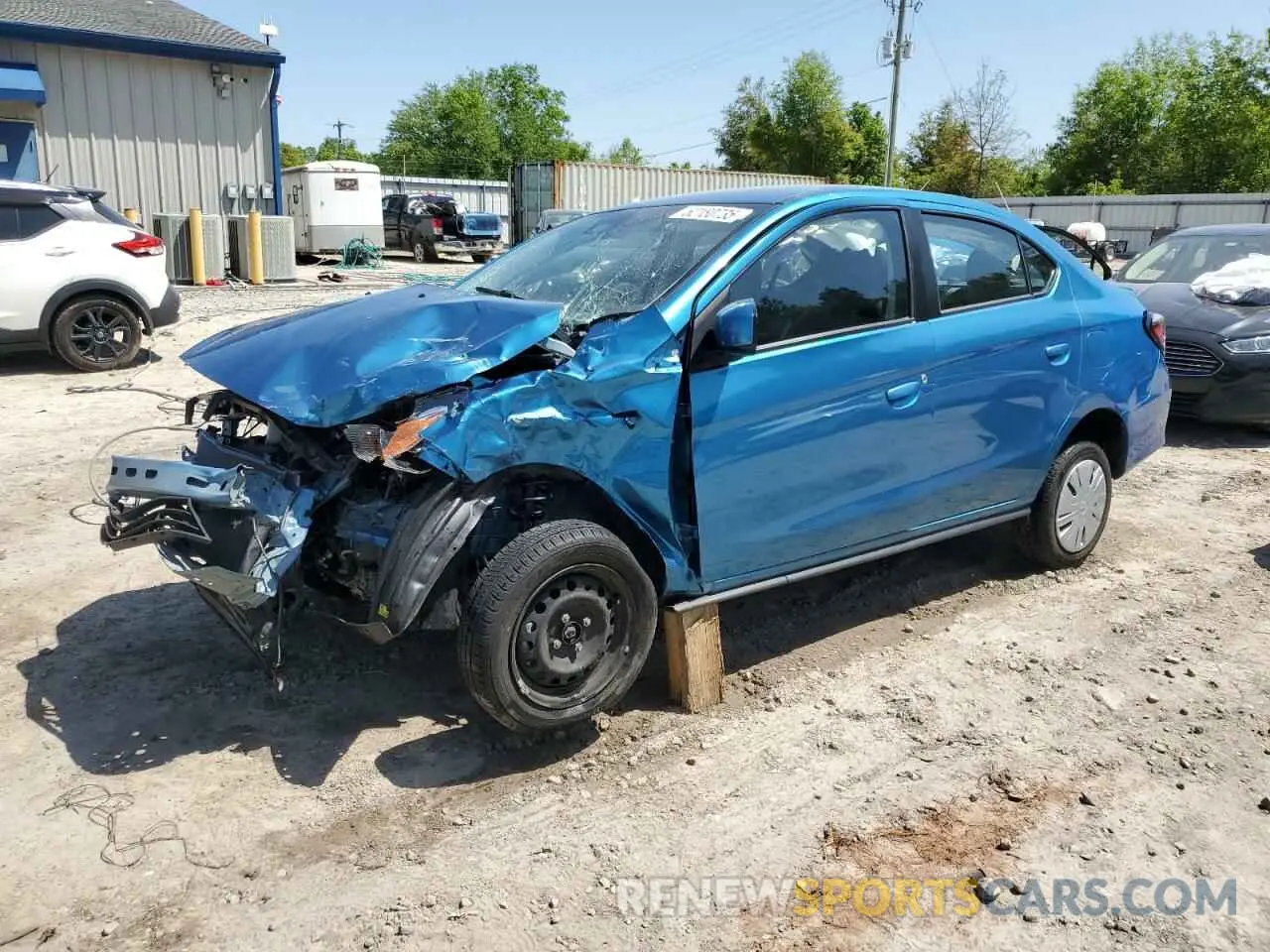 1 Photograph of a damaged car ML32FUFJ6NHF06347 MITSUBISHI MIRAGE 2022