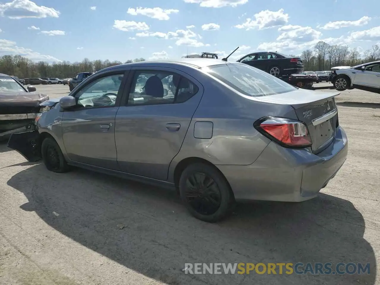 2 Photograph of a damaged car ML32FUFJ8NHF02168 MITSUBISHI MIRAGE 2022