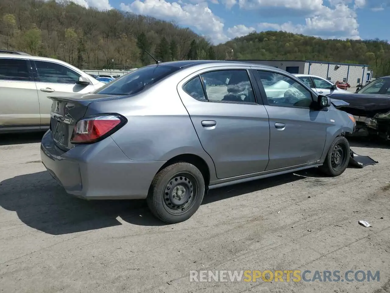 3 Photograph of a damaged car ML32FUFJ8NHF02168 MITSUBISHI MIRAGE 2022