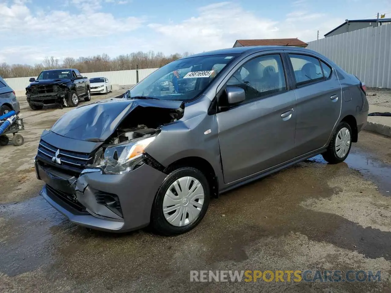 1 Фотография поврежденного автомобиля ML32FUFJ8NHF05636 MITSUBISHI MIRAGE 2022