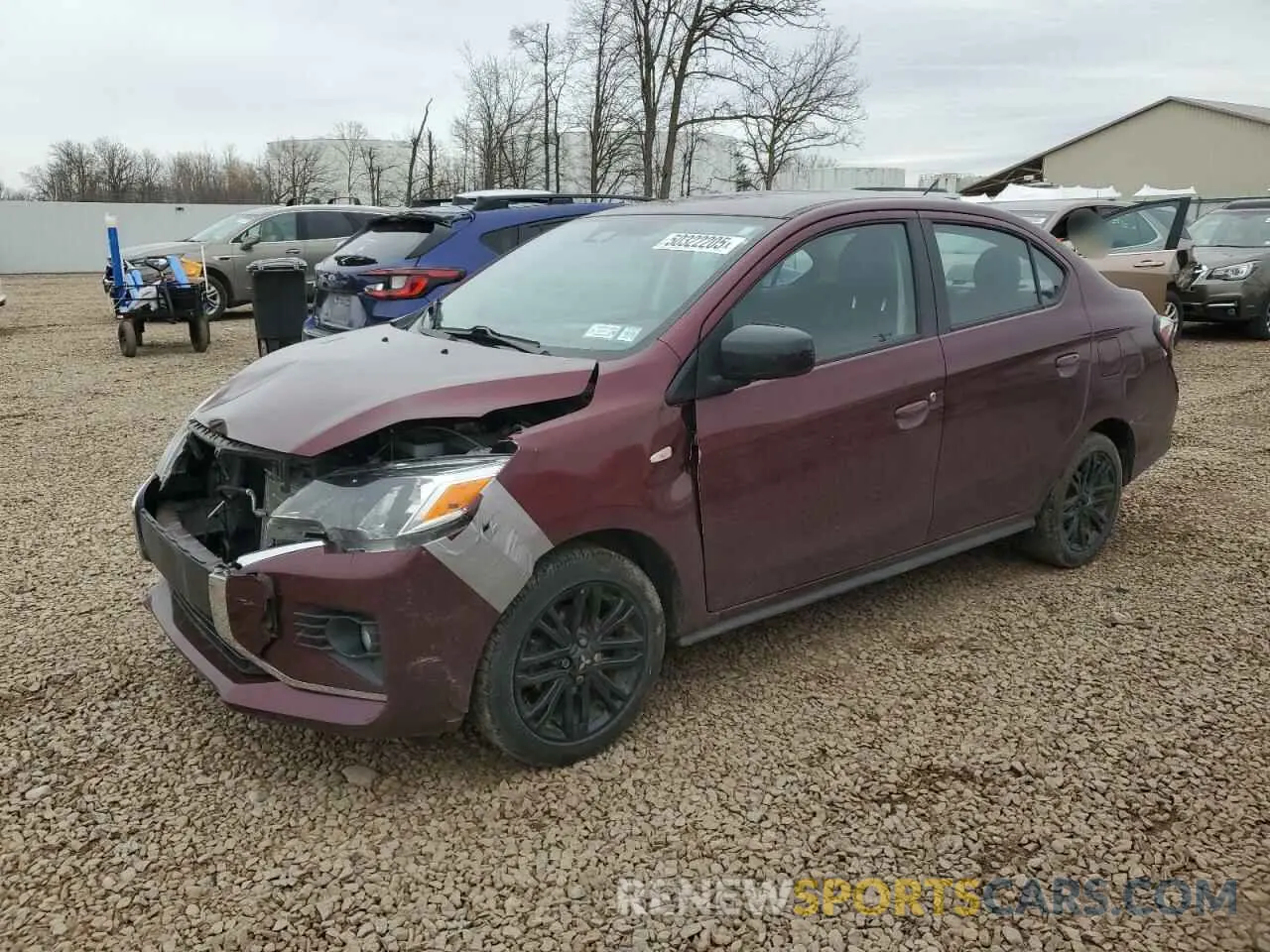 1 Photograph of a damaged car ML32FUFJ9NHF04320 MITSUBISHI MIRAGE 2022