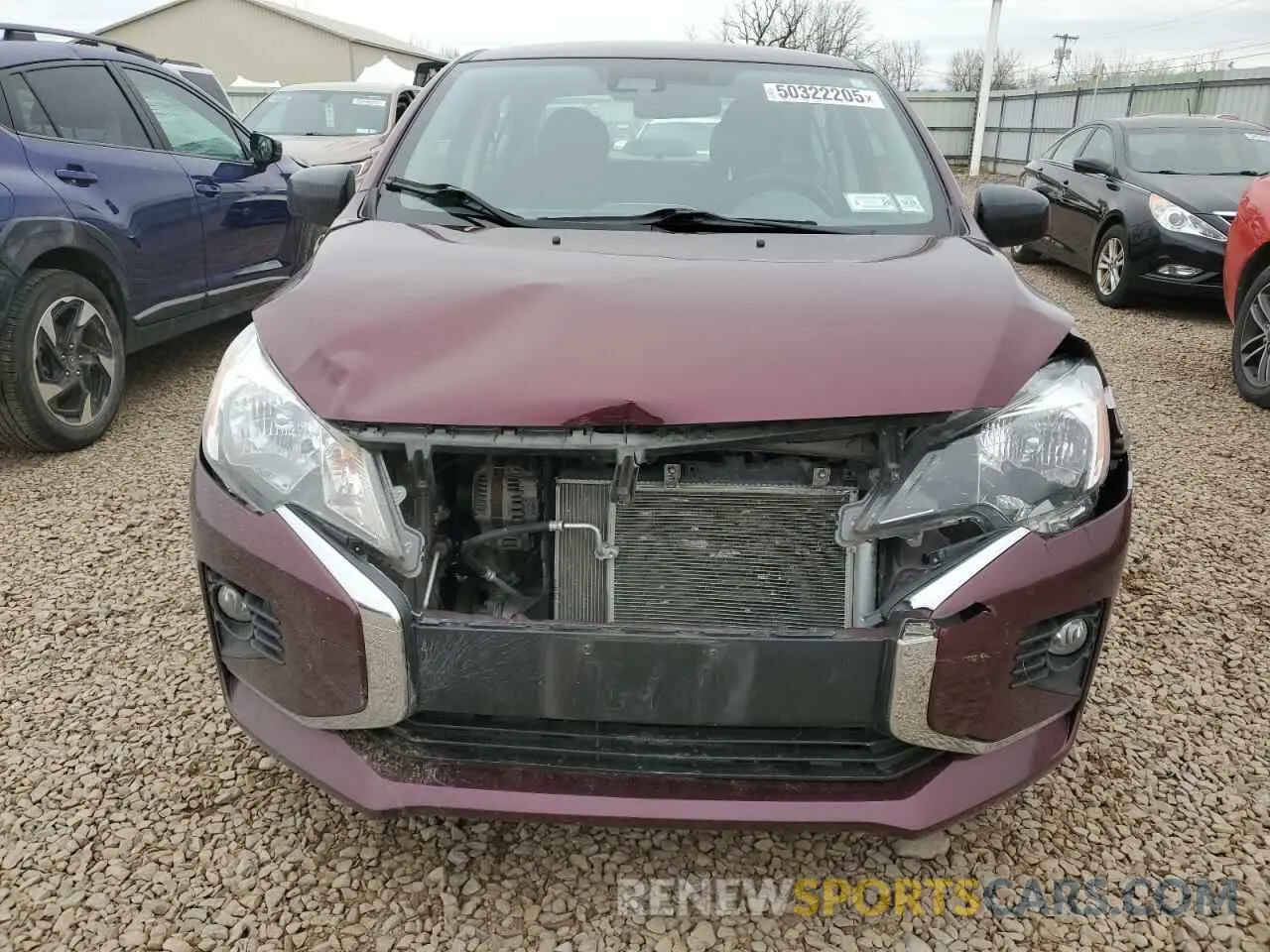 5 Photograph of a damaged car ML32FUFJ9NHF04320 MITSUBISHI MIRAGE 2022
