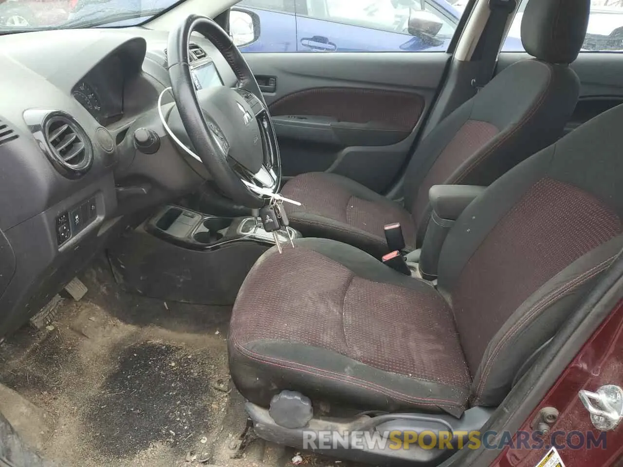 7 Photograph of a damaged car ML32FUFJ9NHF04320 MITSUBISHI MIRAGE 2022