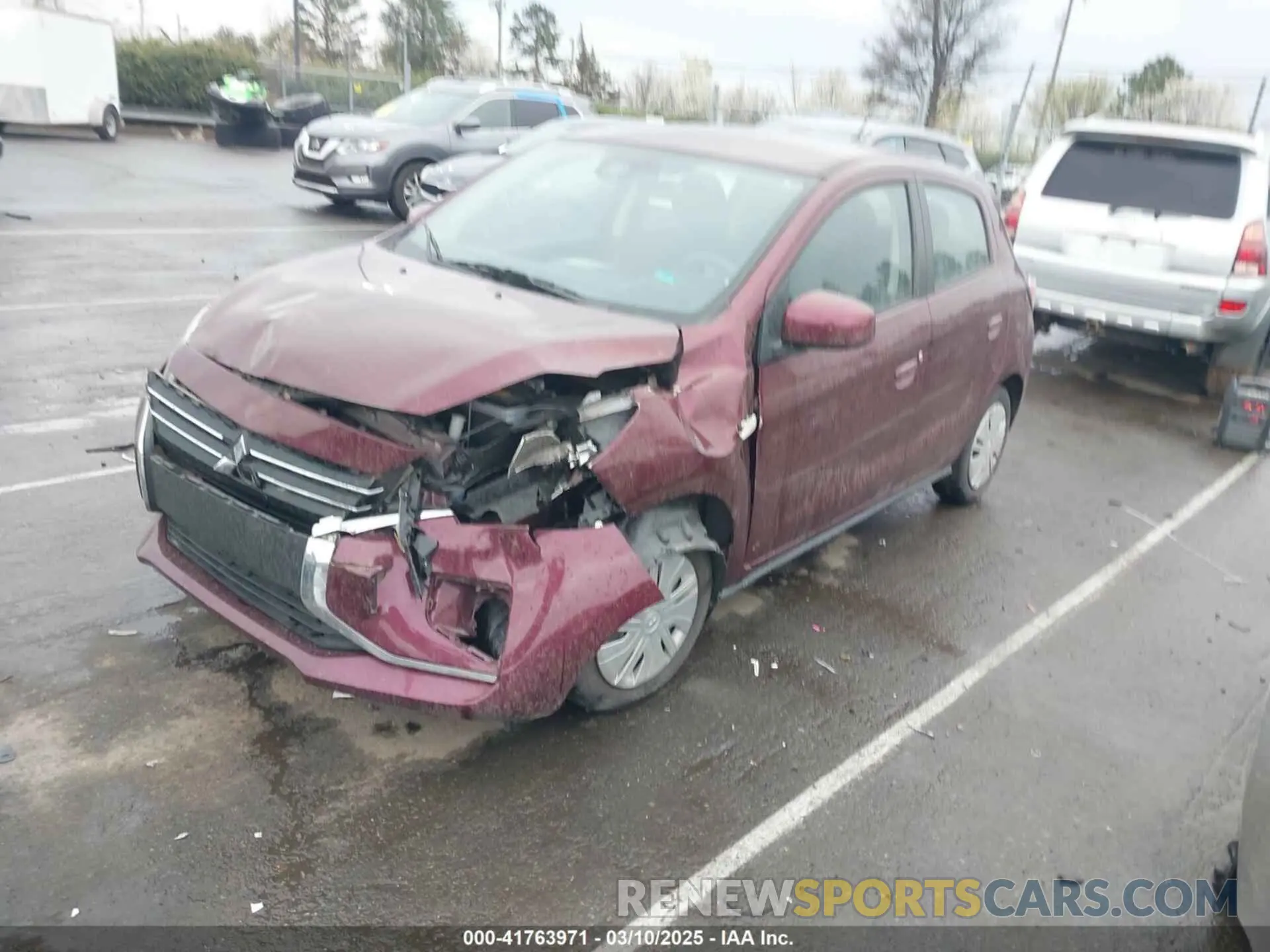2 Фотография поврежденного автомобиля ML32AUHJ8PH001440 MITSUBISHI MIRAGE 2023