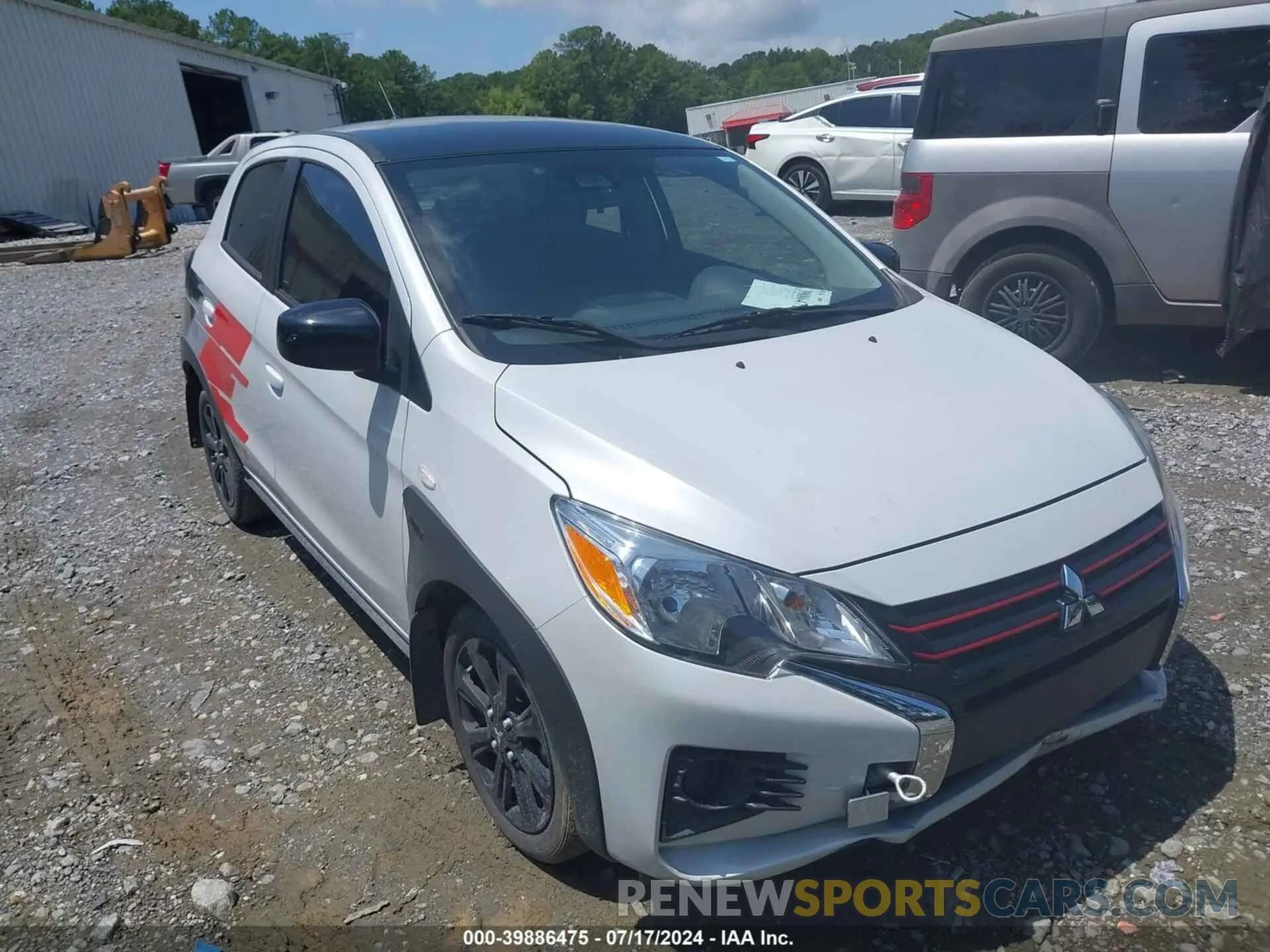 1 Photograph of a damaged car ML32AWHJ0PH005641 MITSUBISHI MIRAGE 2023
