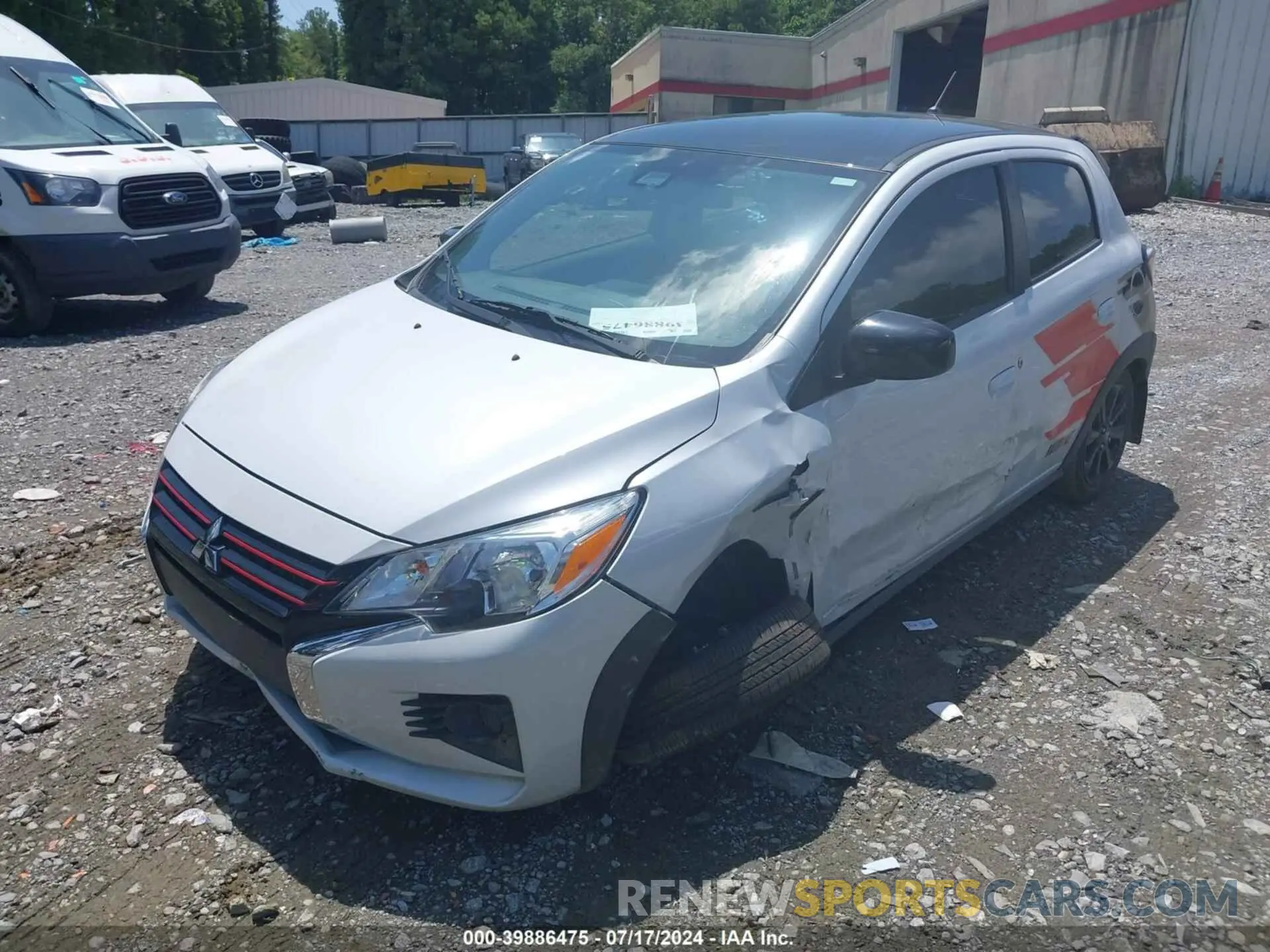 2 Photograph of a damaged car ML32AWHJ0PH005641 MITSUBISHI MIRAGE 2023