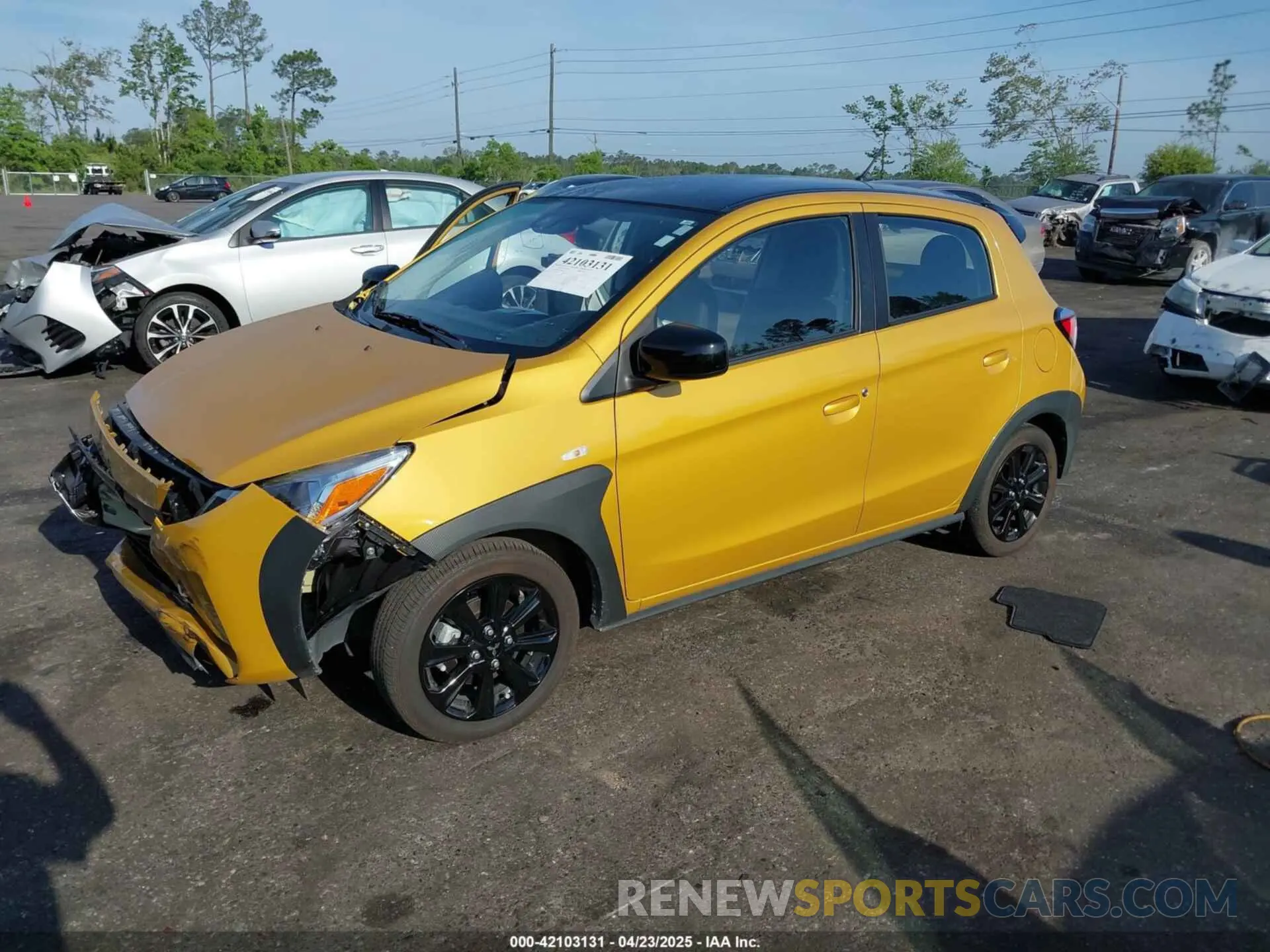 2 Фотография поврежденного автомобиля ML32AWHJ2PH006600 MITSUBISHI MIRAGE 2023