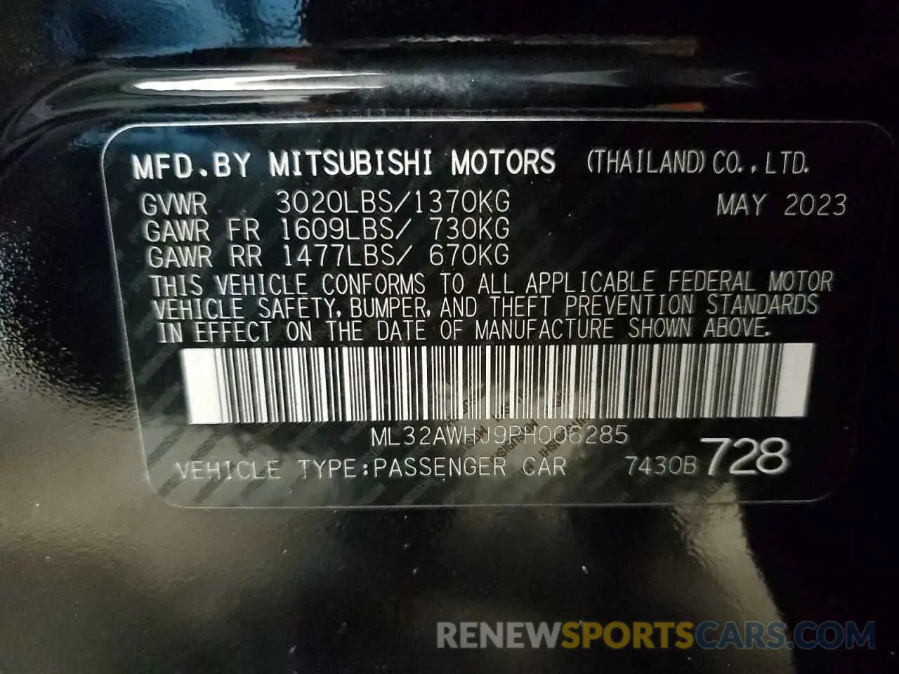 15 Фотография поврежденного автомобиля ML32AWHJ9PH006285 MITSUBISHI MIRAGE 2023