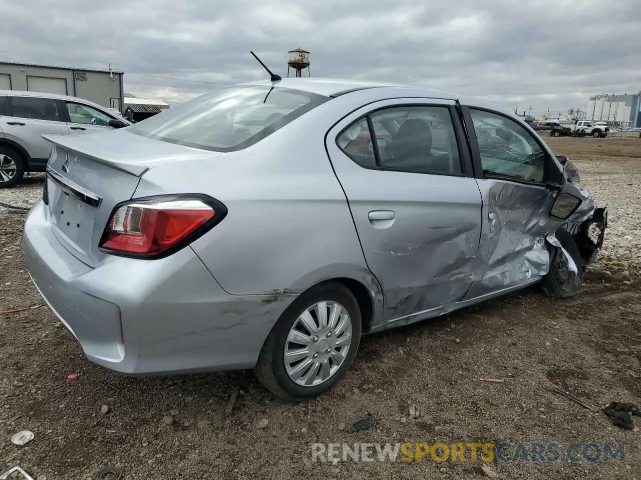 3 Photograph of a damaged car ML32FUFJ1PHF04699 MITSUBISHI MIRAGE 2023