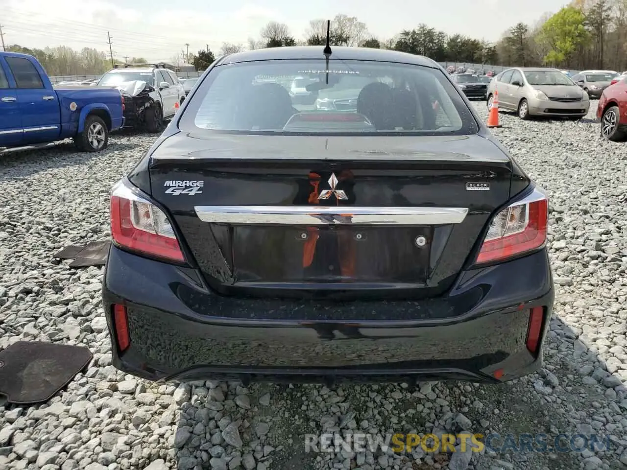 6 Photograph of a damaged car ML32FUFJ8PHF00536 MITSUBISHI MIRAGE 2023