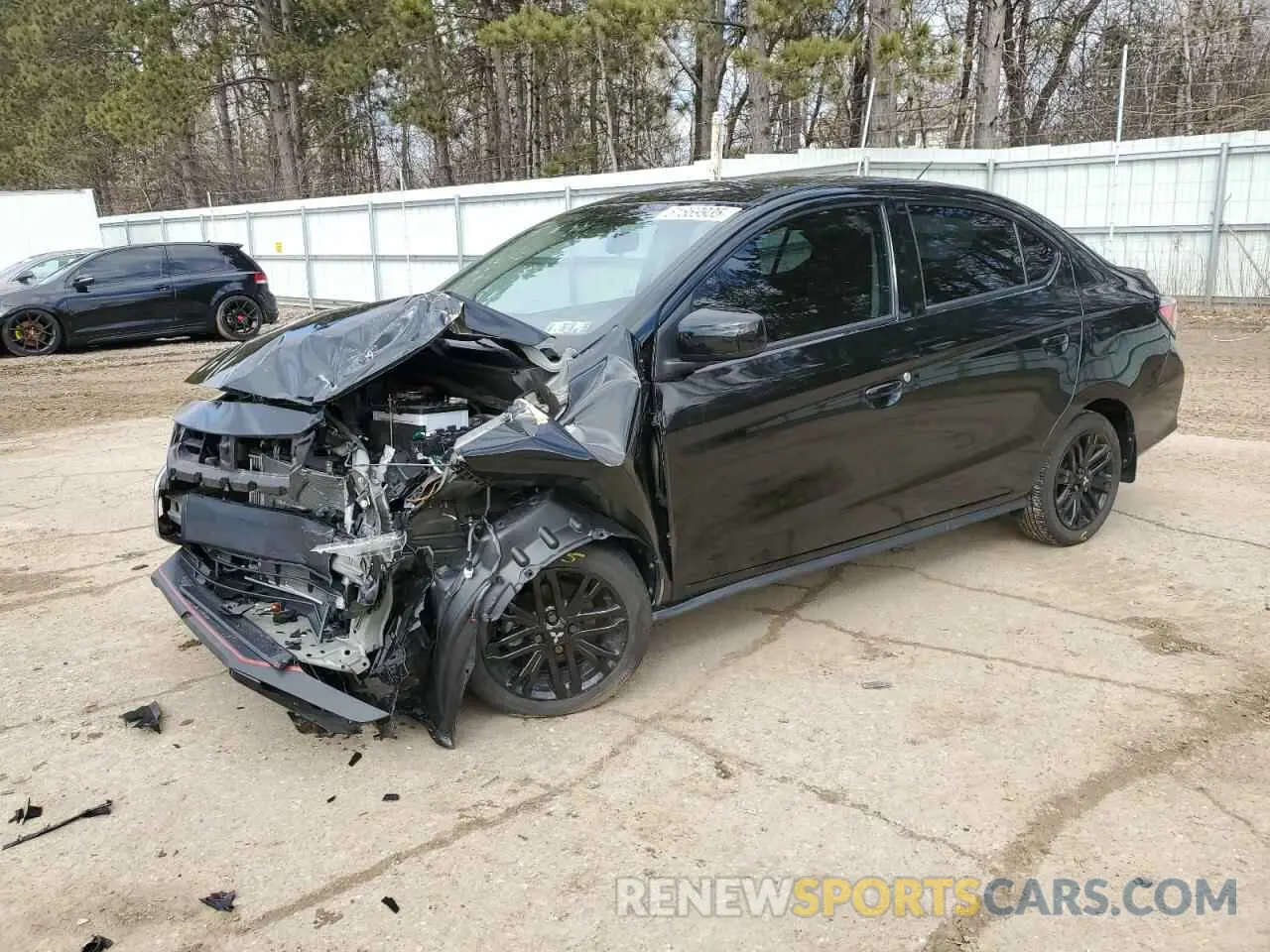 1 Photograph of a damaged car ML32FUFJ8PHF04666 MITSUBISHI MIRAGE 2023
