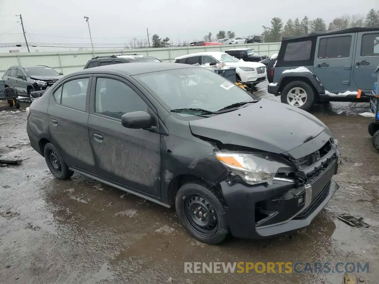 4 Фотография поврежденного автомобиля ML32FUFJ9PHF02036 MITSUBISHI MIRAGE 2023