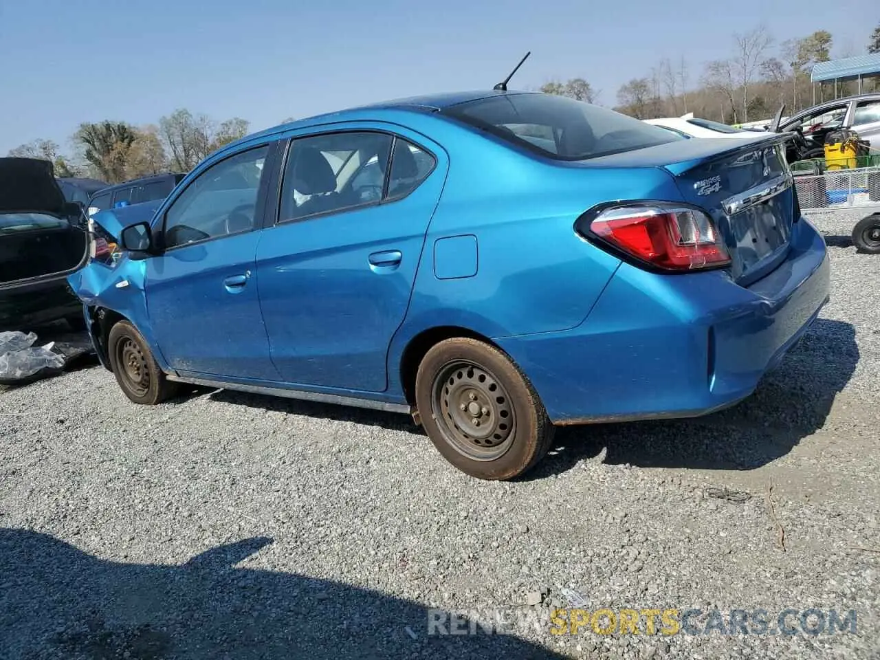 2 Фотография поврежденного автомобиля ML32FUFJ9PHF06037 MITSUBISHI MIRAGE 2023