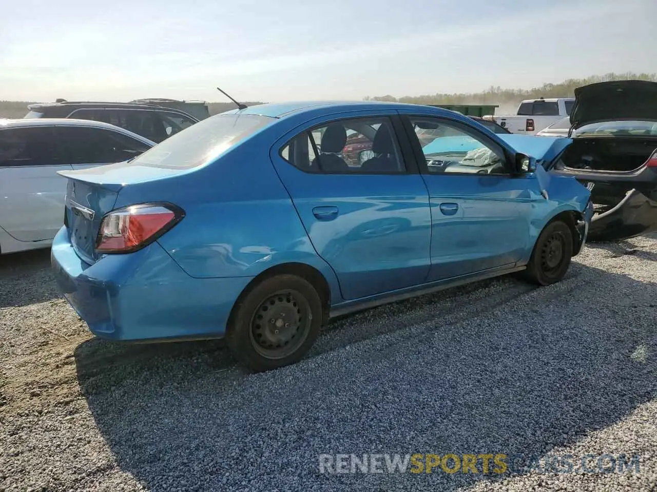 3 Фотография поврежденного автомобиля ML32FUFJ9PHF06037 MITSUBISHI MIRAGE 2023