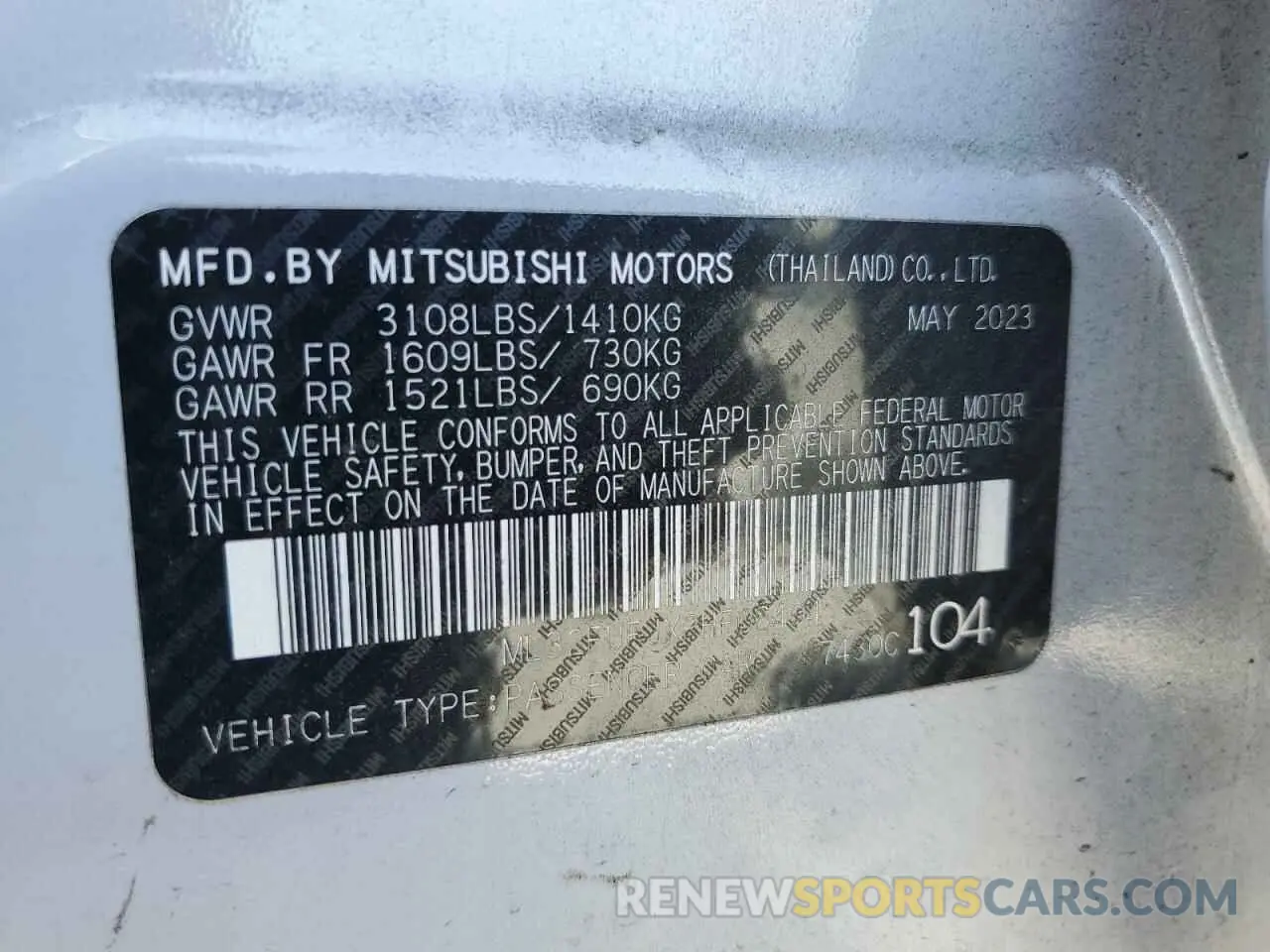 13 Фотография поврежденного автомобиля ML32FUFJXPHF06404 MITSUBISHI MIRAGE 2023