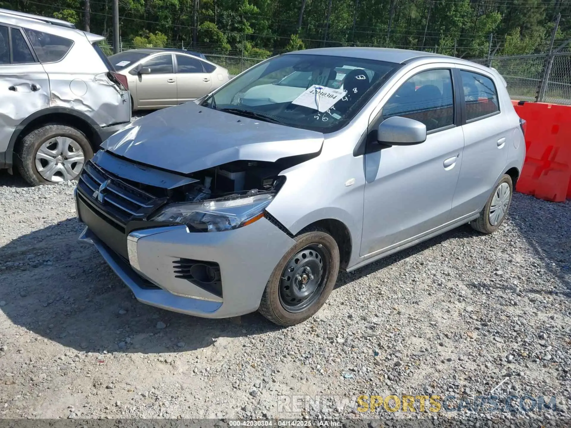 2 Photograph of a damaged car ML32AUHJ0RH009969 MITSUBISHI MIRAGE 2024