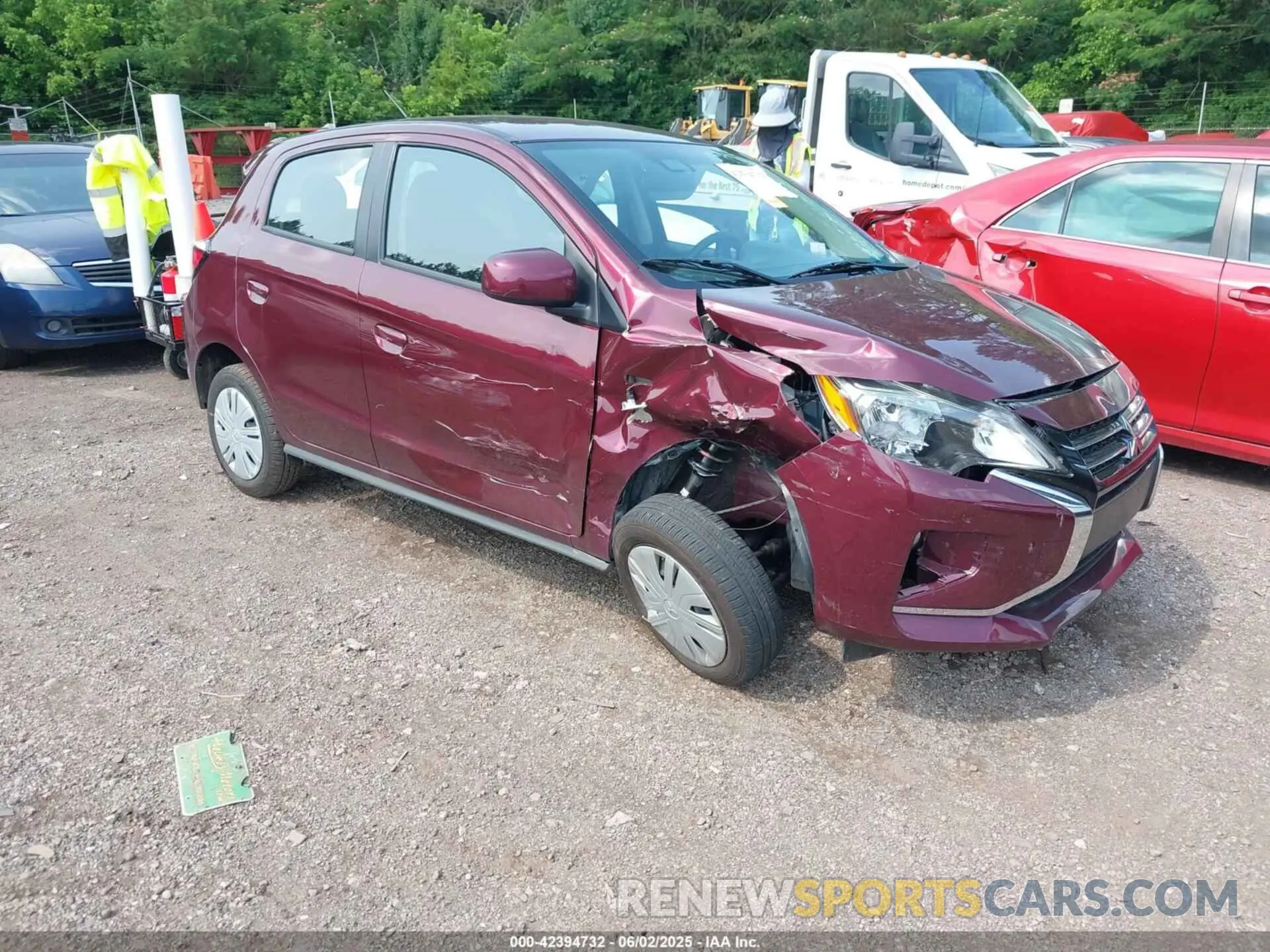1 Photograph of a damaged car ML32AUHJ0RH024469 MITSUBISHI MIRAGE 2024