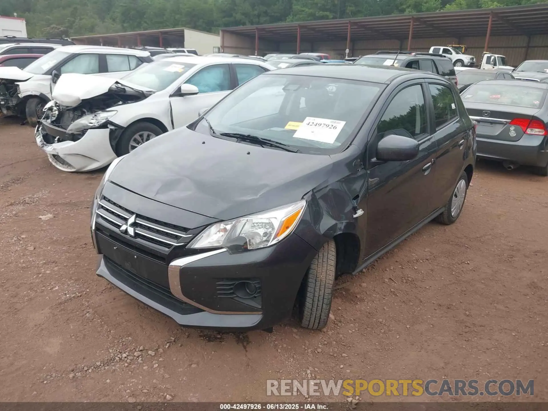2 Photograph of a damaged car ML32AUHJ0RH027291 MITSUBISHI MIRAGE 2024