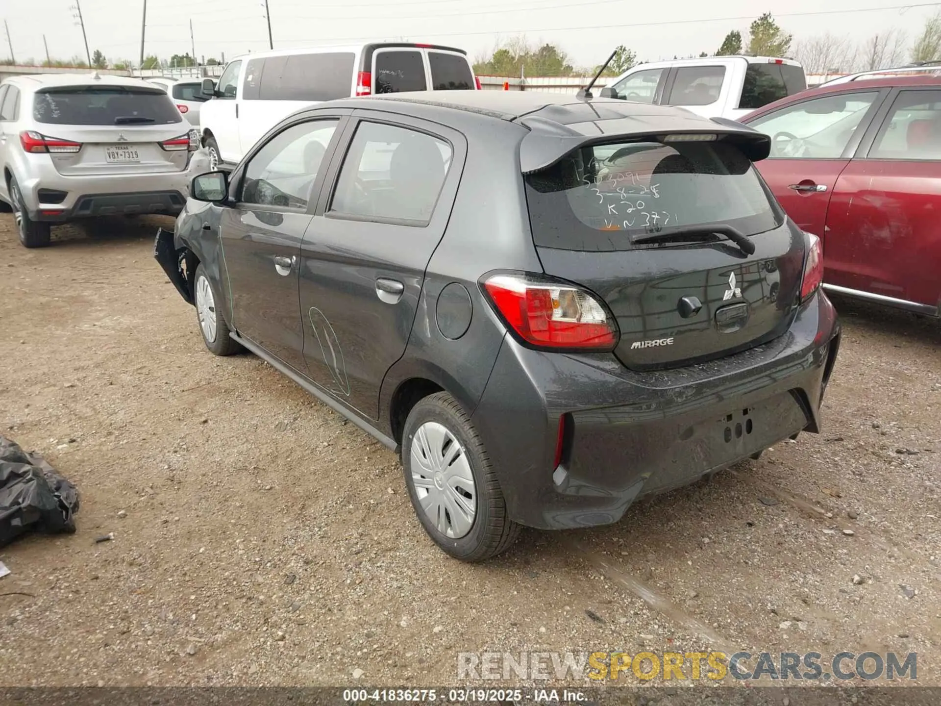 3 Photograph of a damaged car ML32AUHJ0RH033771 MITSUBISHI MIRAGE 2024