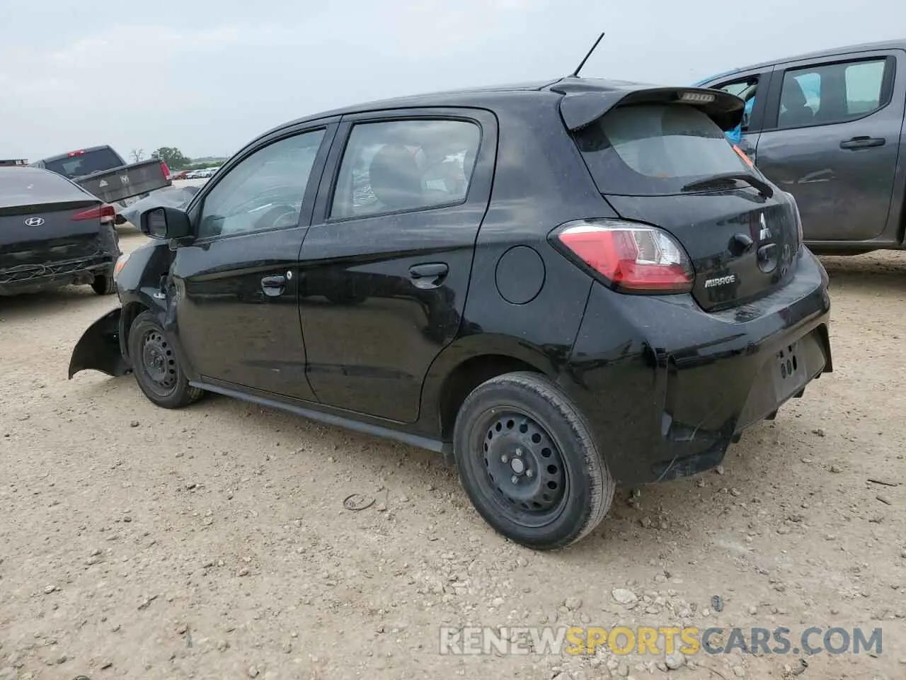 2 Photograph of a damaged car ML32AUHJ1RH001198 MITSUBISHI MIRAGE 2024