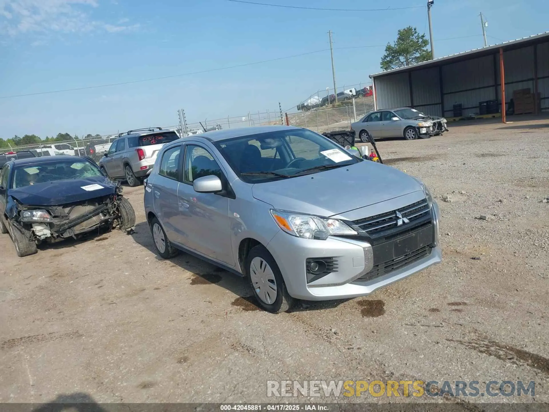 1 Photograph of a damaged car ML32AUHJ1RH024500 MITSUBISHI MIRAGE 2024