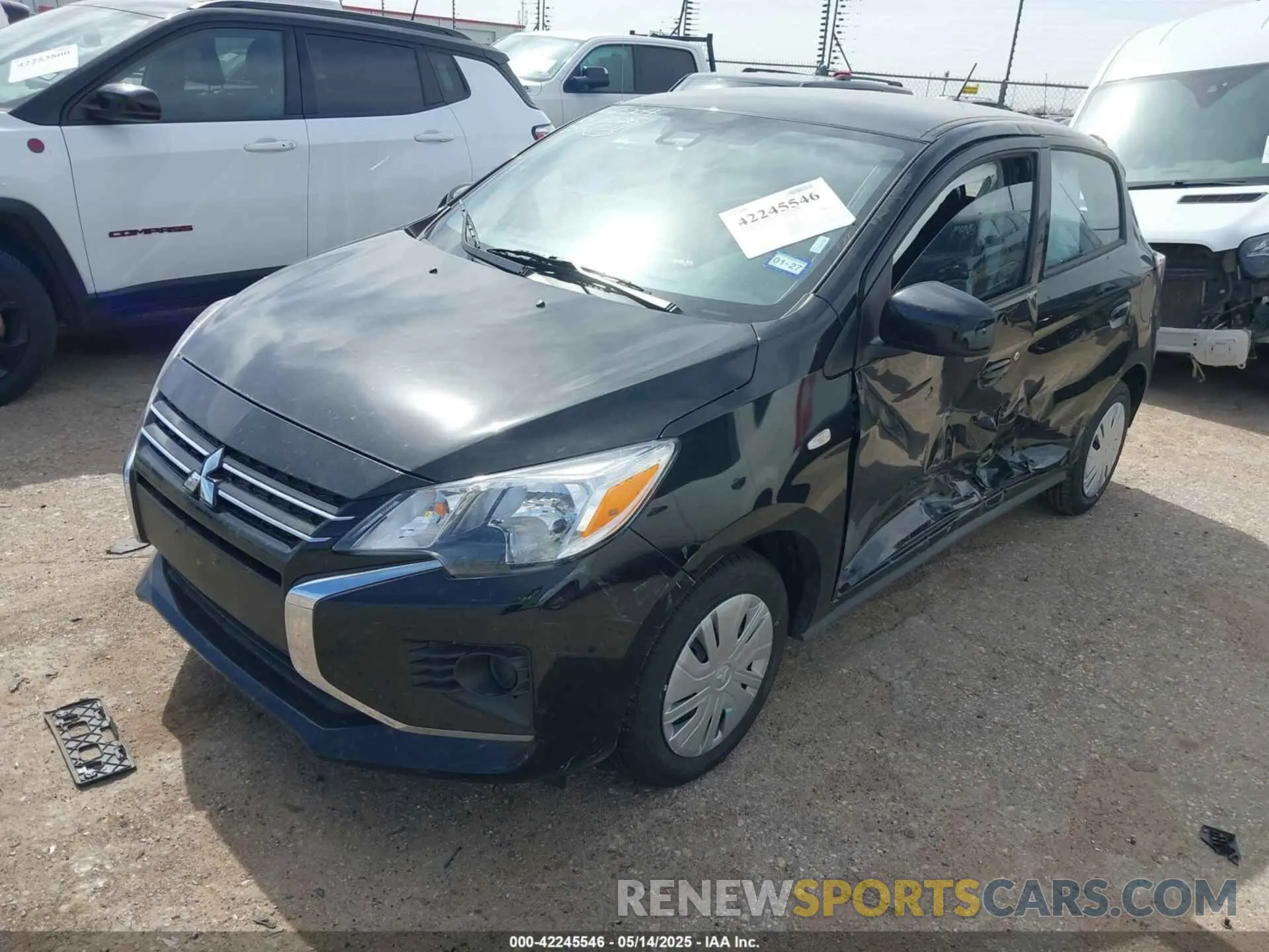2 Photograph of a damaged car ML32AUHJ1RH033150 MITSUBISHI MIRAGE 2024