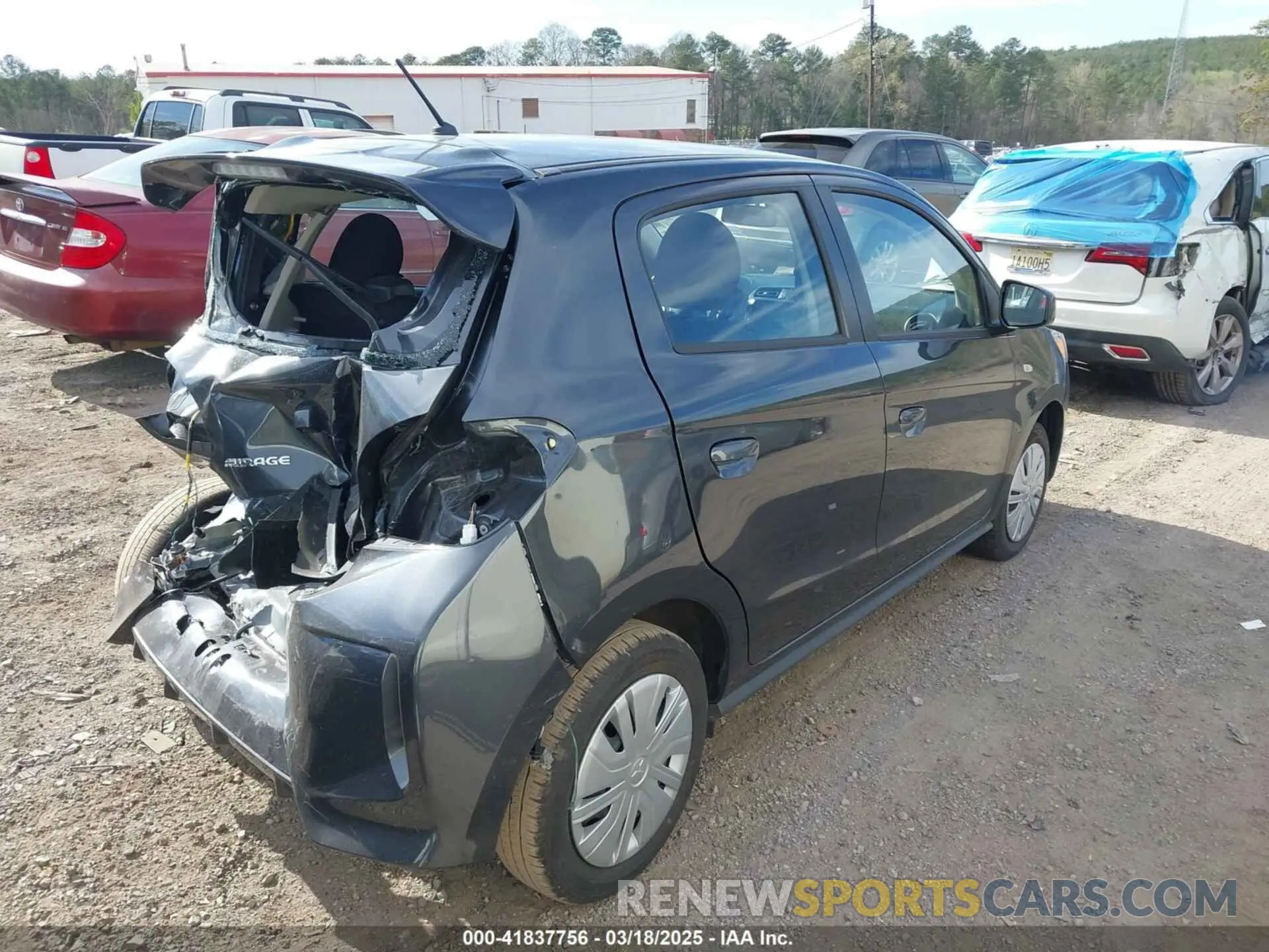 4 Фотография поврежденного автомобиля ML32AUHJ3RH021677 MITSUBISHI MIRAGE 2024