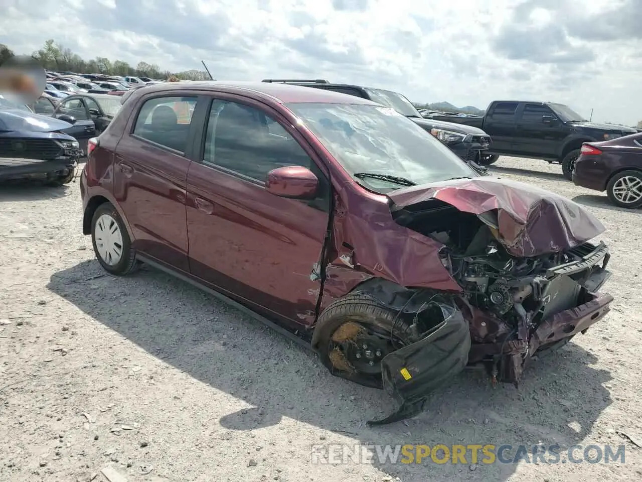 4 Photograph of a damaged car ML32AUHJ3RH023266 MITSUBISHI MIRAGE 2024