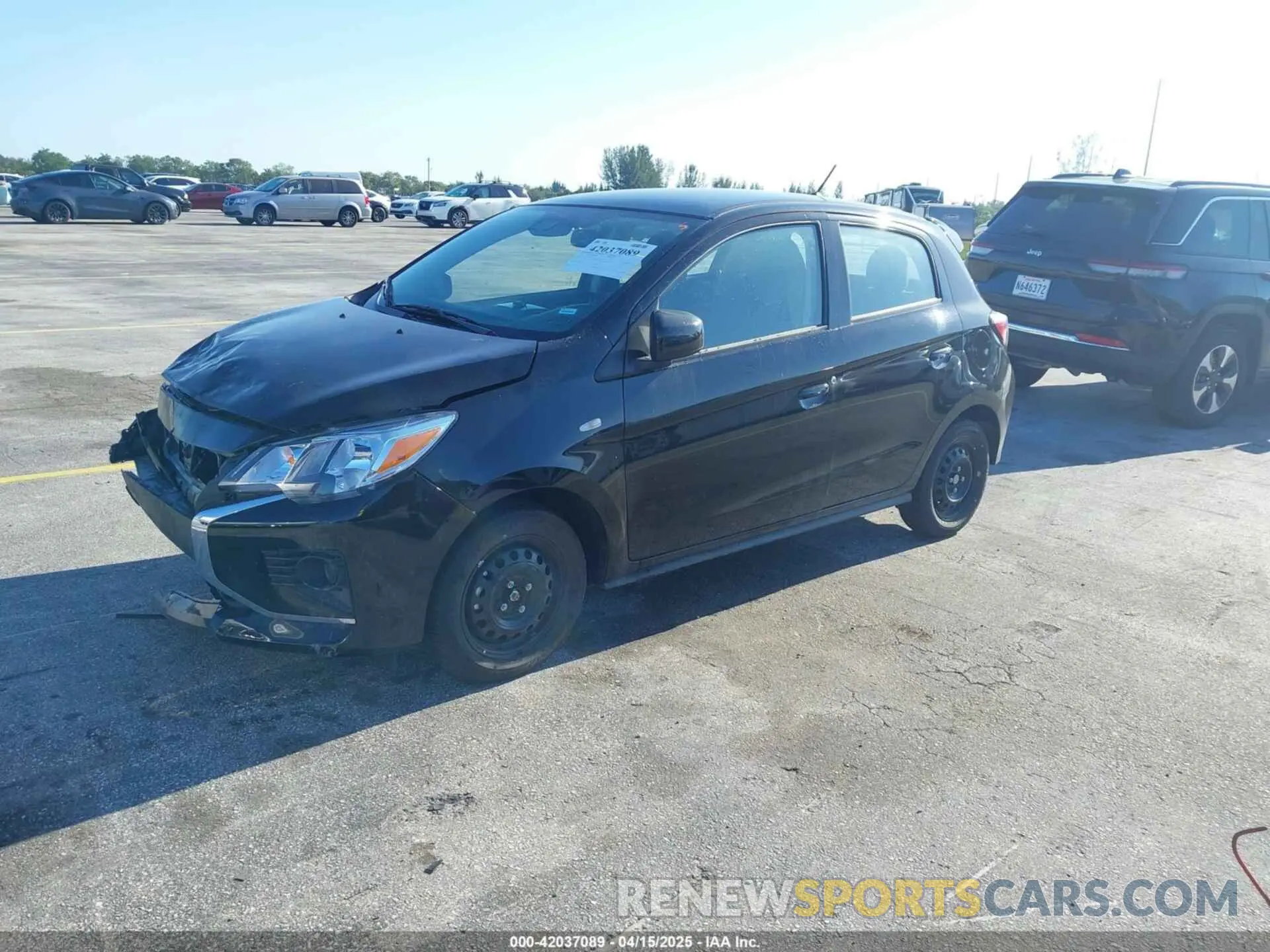 2 Фотография поврежденного автомобиля ML32AUHJ3RH035708 MITSUBISHI MIRAGE 2024