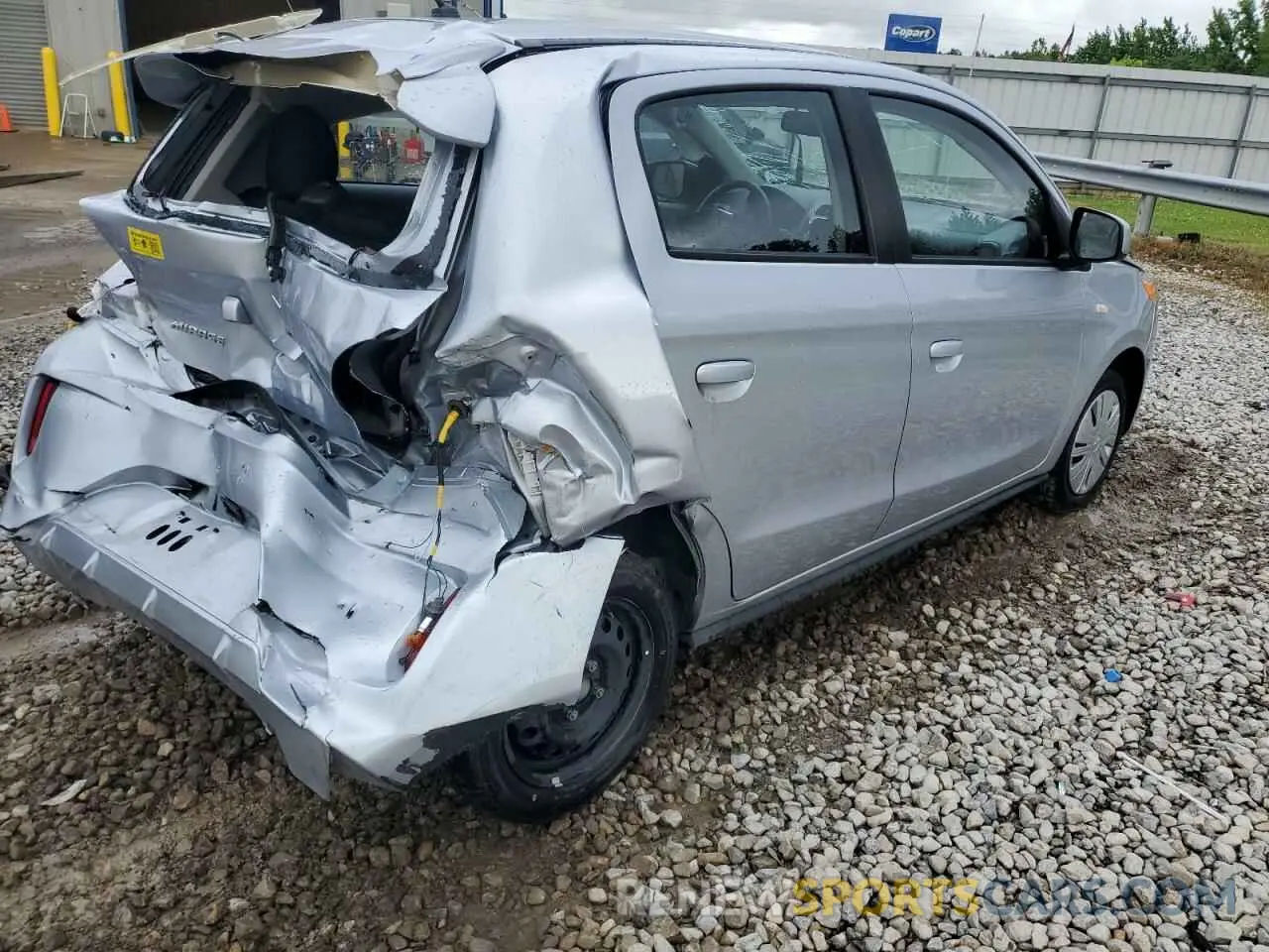 3 Photograph of a damaged car ML32AUHJ5RH021521 MITSUBISHI MIRAGE 2024