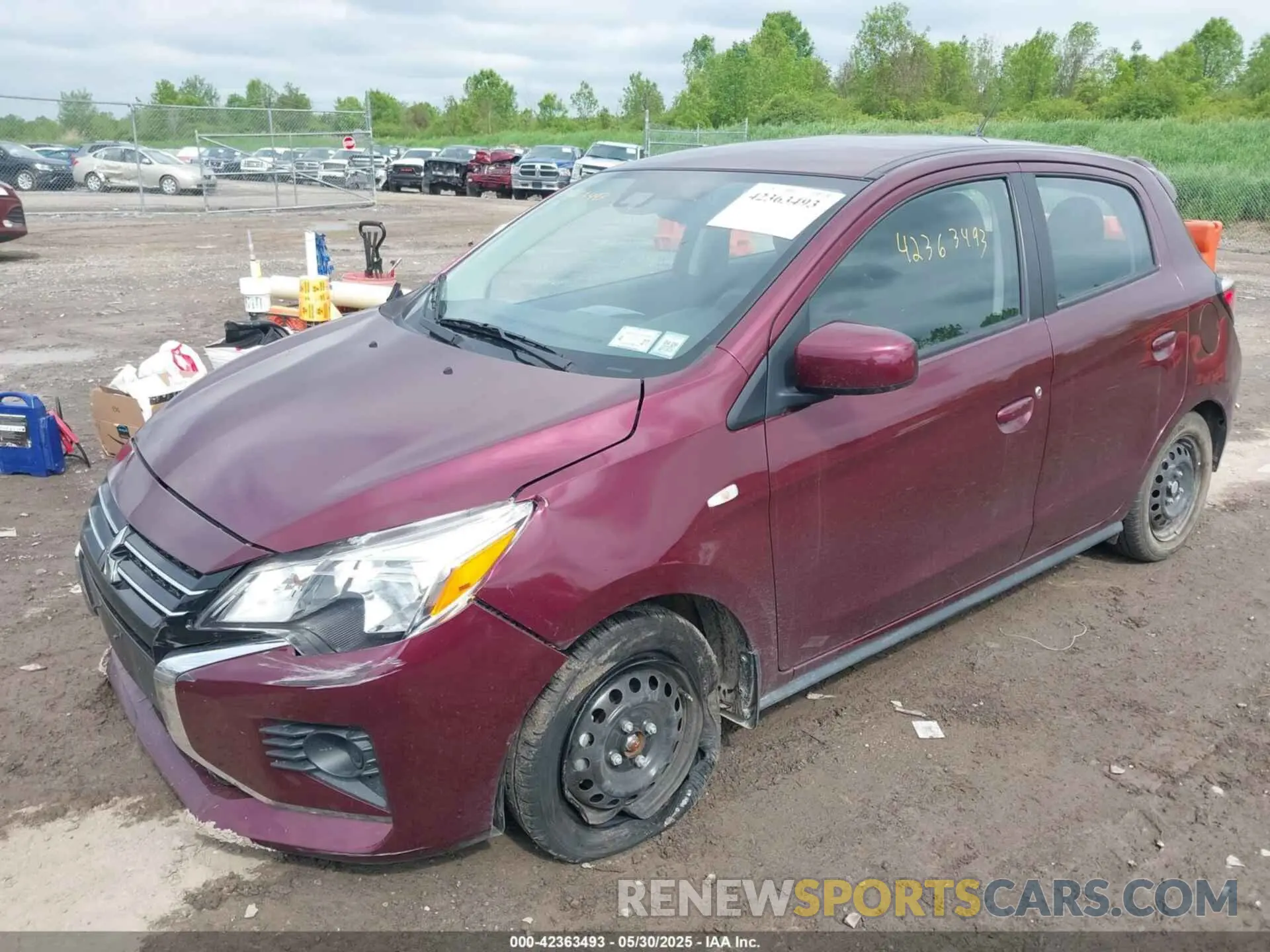 2 Photograph of a damaged car ML32AUHJ6RH002301 MITSUBISHI MIRAGE 2024