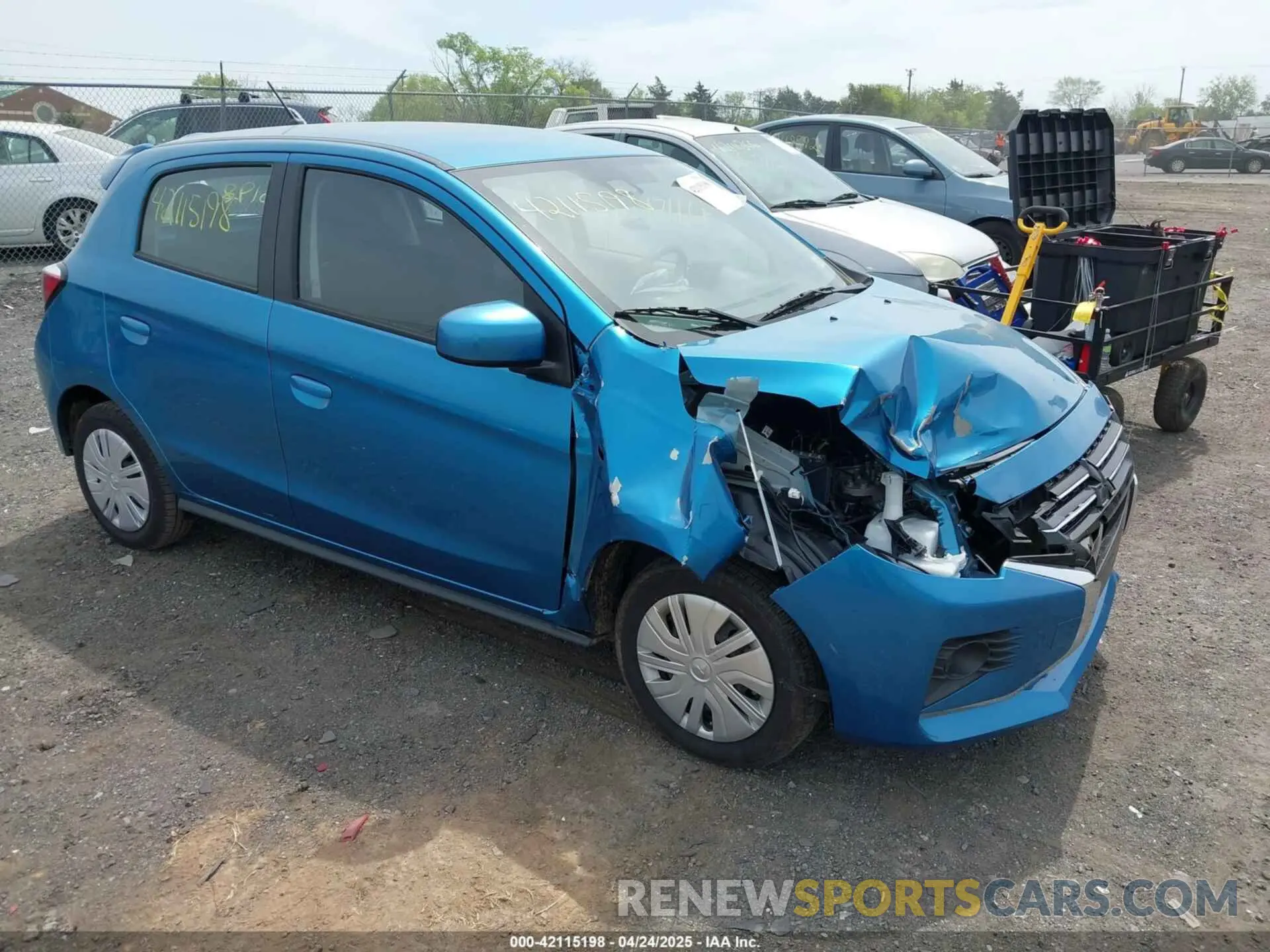 1 Фотография поврежденного автомобиля ML32AUHJ6RH017476 MITSUBISHI MIRAGE 2024