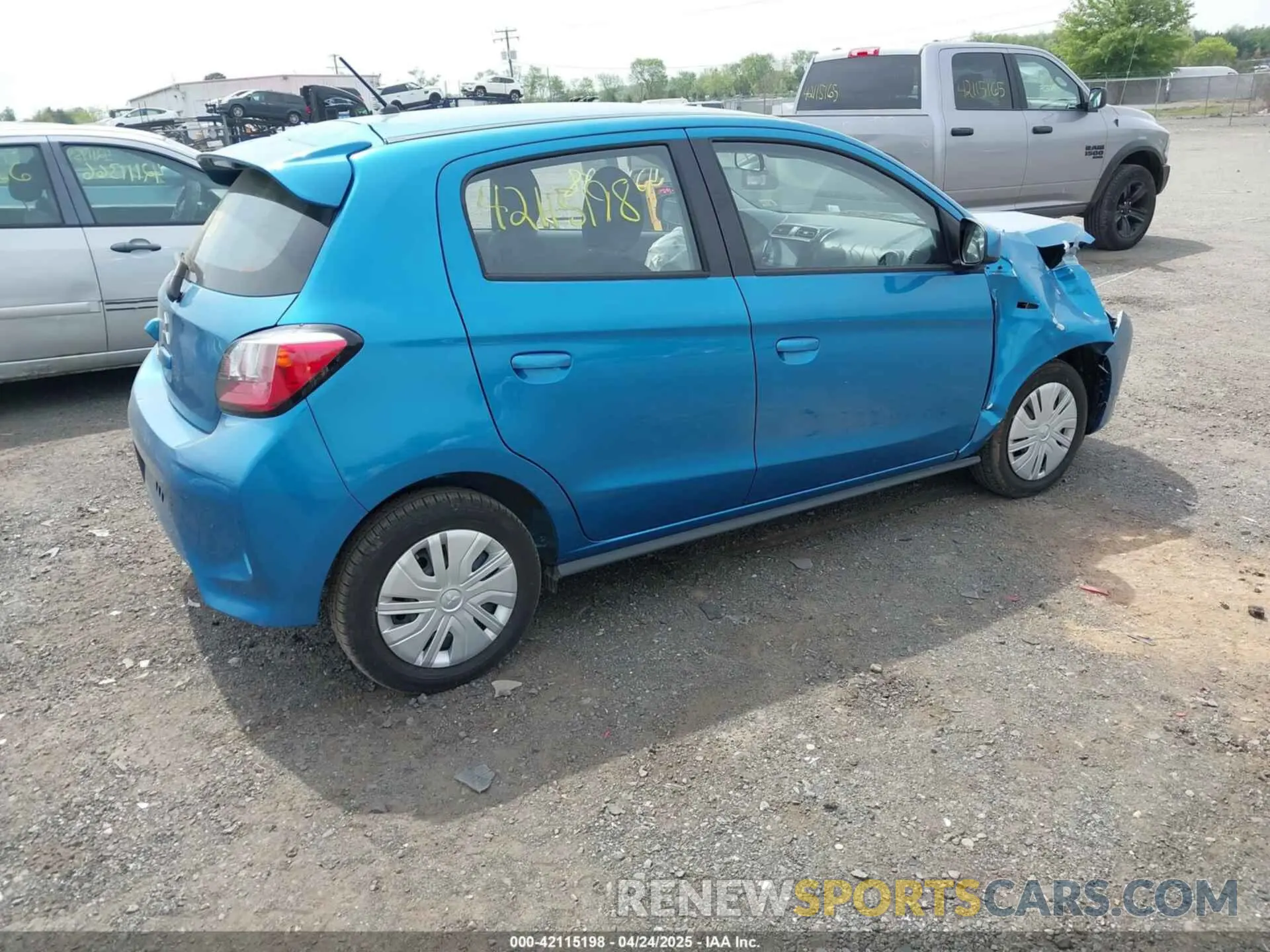 4 Фотография поврежденного автомобиля ML32AUHJ6RH017476 MITSUBISHI MIRAGE 2024