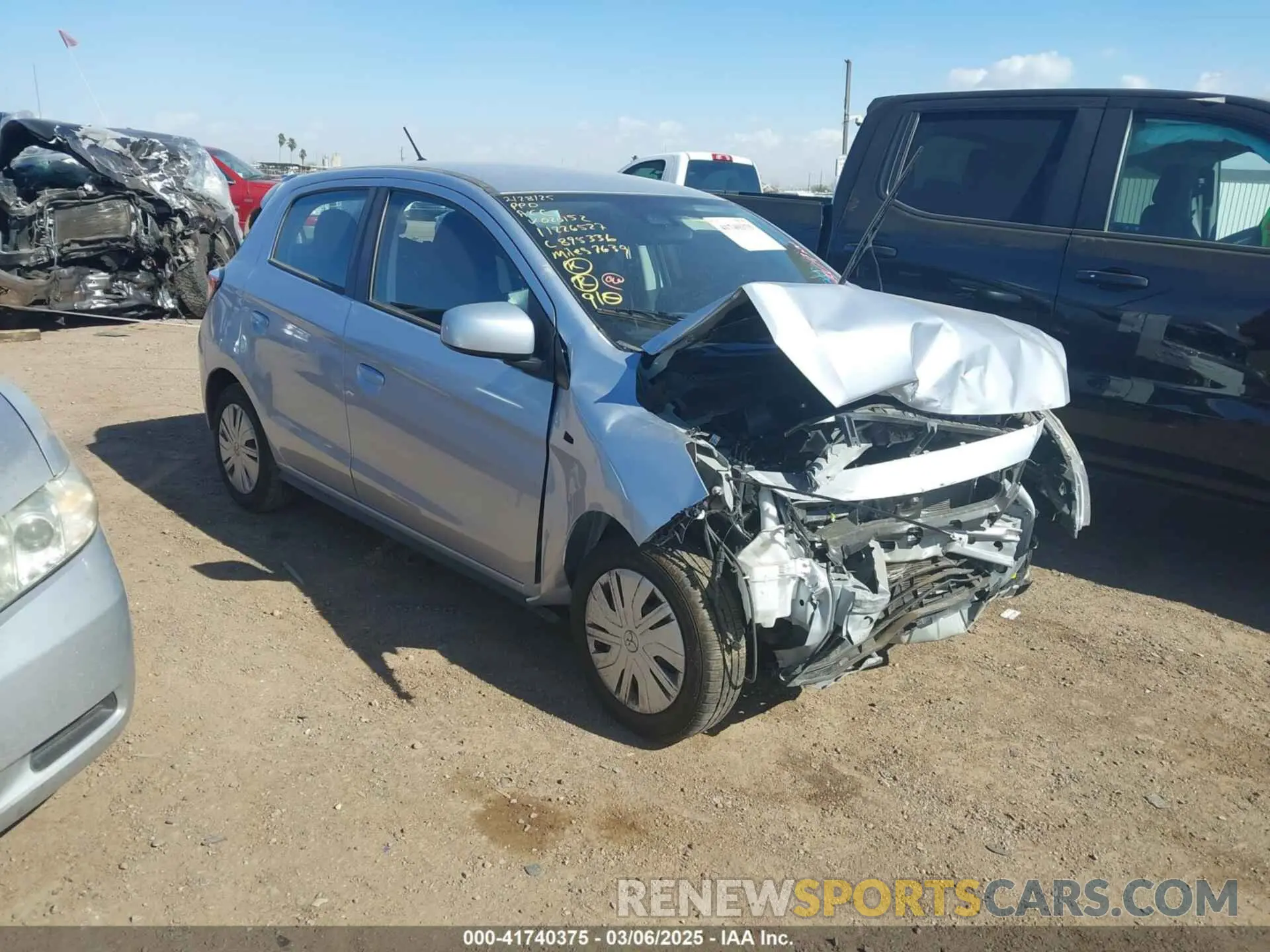 1 Photograph of a damaged car ML32AUHJ6RH020152 MITSUBISHI MIRAGE 2024