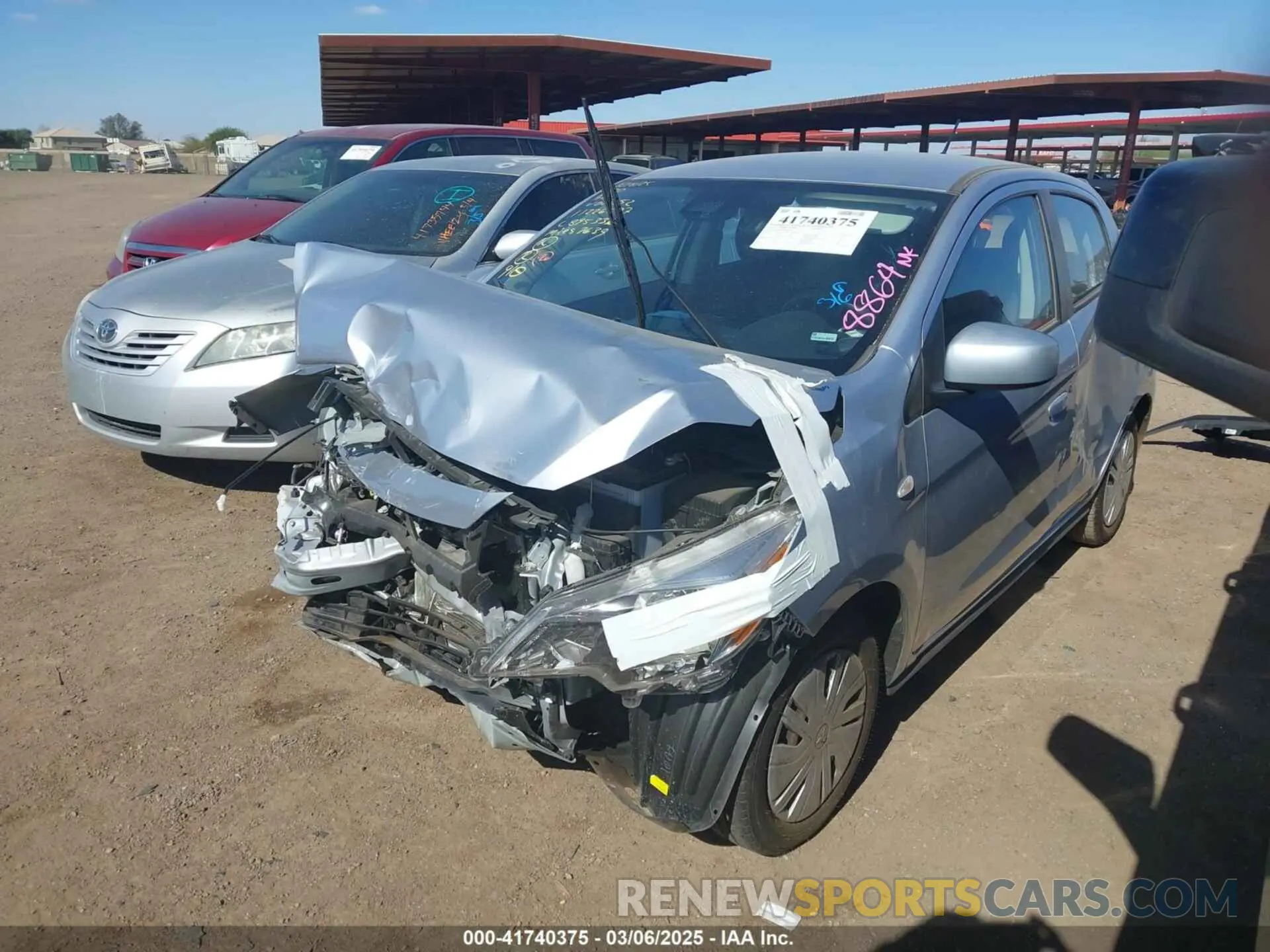 2 Photograph of a damaged car ML32AUHJ6RH020152 MITSUBISHI MIRAGE 2024