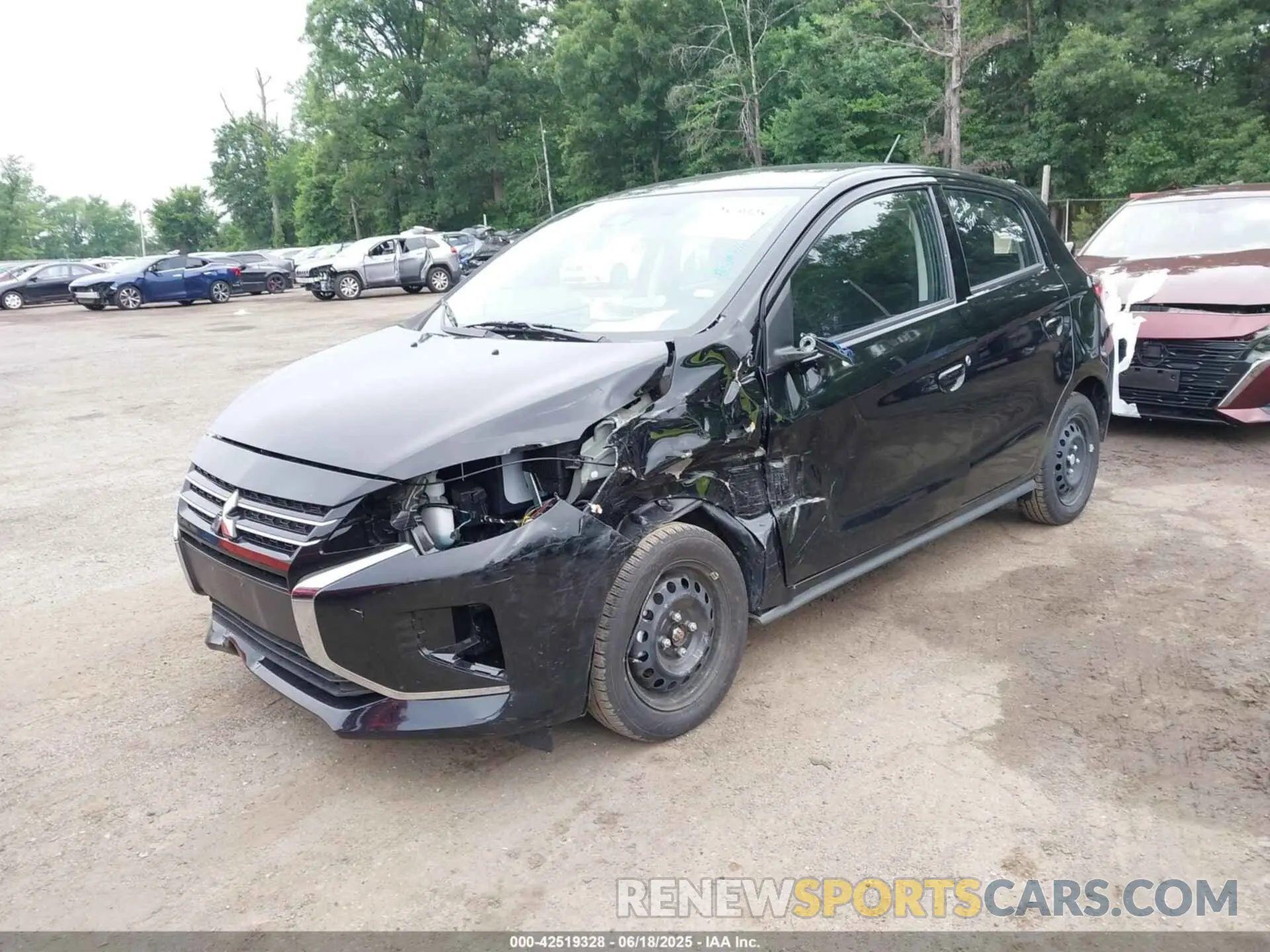 2 Фотография поврежденного автомобиля ML32AUHJ7RH019818 MITSUBISHI MIRAGE 2024