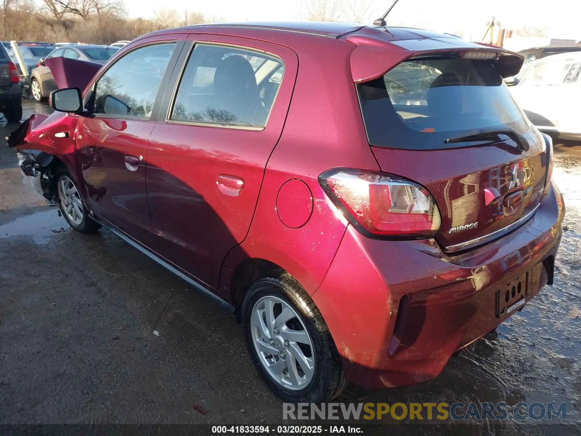 3 Photograph of a damaged car ML32AUHJ8RH000503 MITSUBISHI MIRAGE 2024