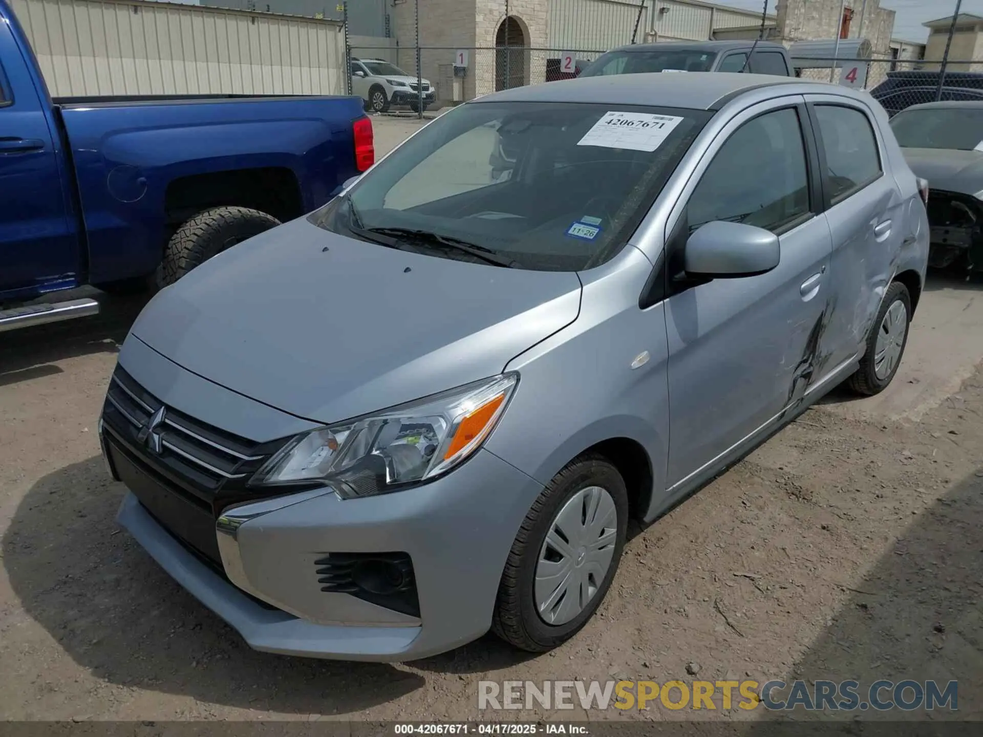 2 Фотография поврежденного автомобиля ML32AUHJ8RH027507 MITSUBISHI MIRAGE 2024
