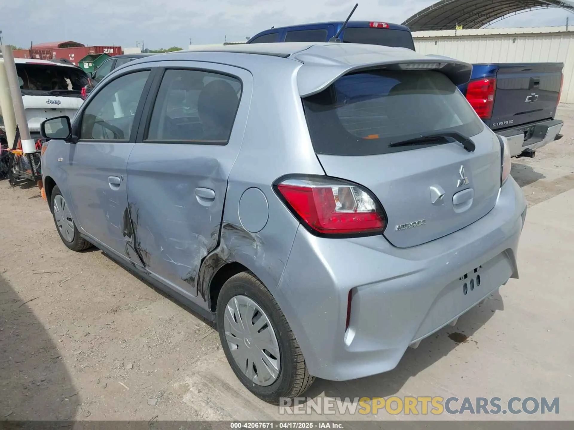 3 Фотография поврежденного автомобиля ML32AUHJ8RH027507 MITSUBISHI MIRAGE 2024