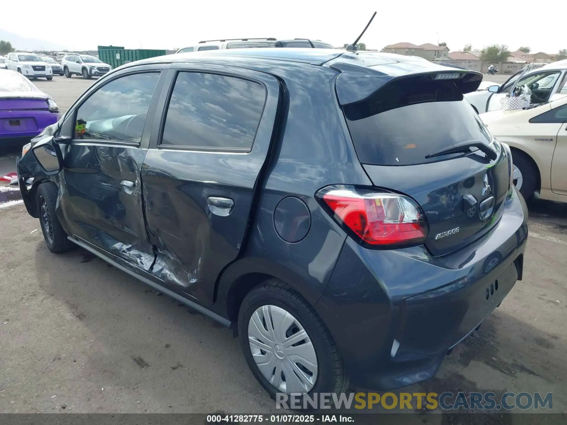 3 Фотография поврежденного автомобиля ML32AUHJ9RH006892 MITSUBISHI MIRAGE 2024